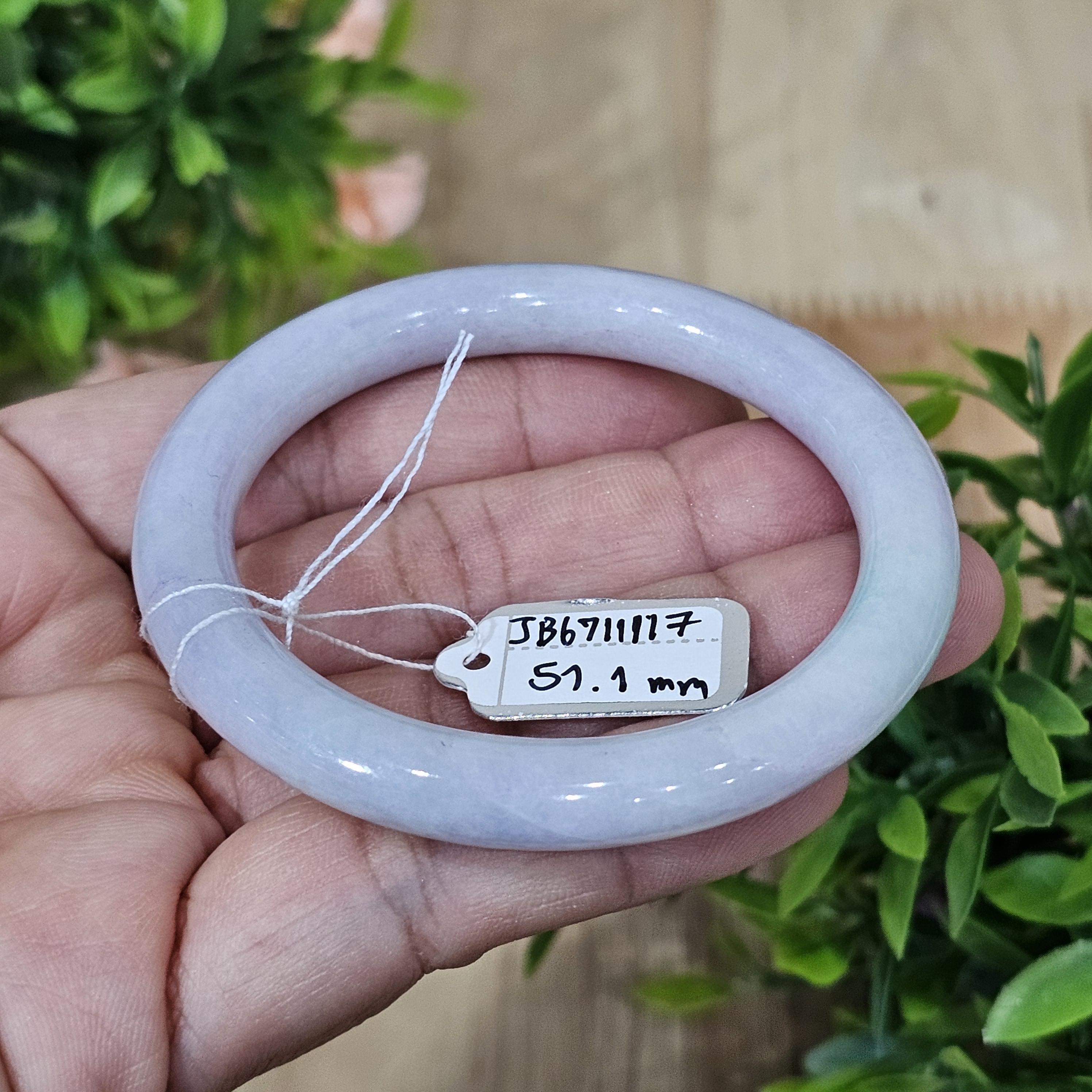 JB6711117 หยก พม่า แท้ Jade กำไลหยก 51.1 มม. (Jadeite bracelet) พม่า (Myanmar)