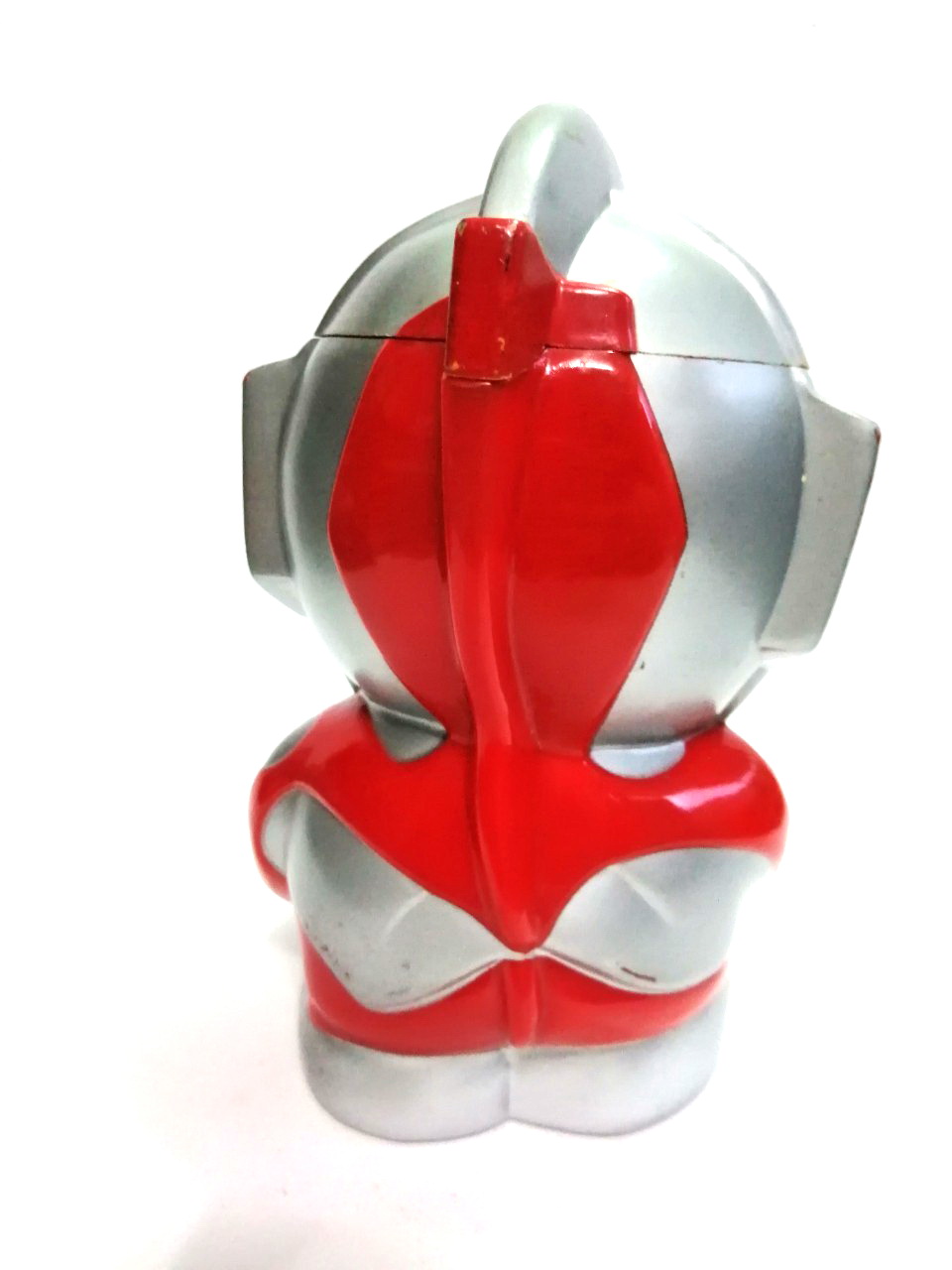 ถัง/กระบอก อุลตร้าแมนมิลเลเนียม SD ขนาดใหญ่ สูบ10นิ้ว เปิดฝาด้านบนได้ สภาพค่อนข้างดี เก่าเก็บ Ultraman Millenium