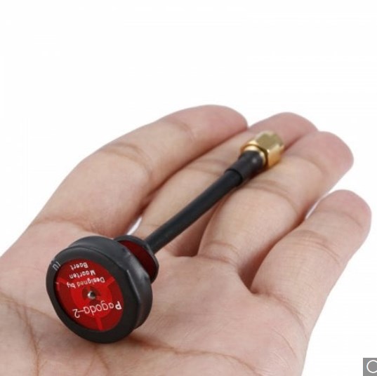 Pagoda 2 Antenna RHCP สายอากาศ FPV 5.8GHz ยอดนิยม ราคาต่อ 1 ชิ้น กรุณาโน็ตแจ้งว่าต้องการขั้ว ผู้ หรือ เมีย ตอนสั่งซื้อ Pagoda2