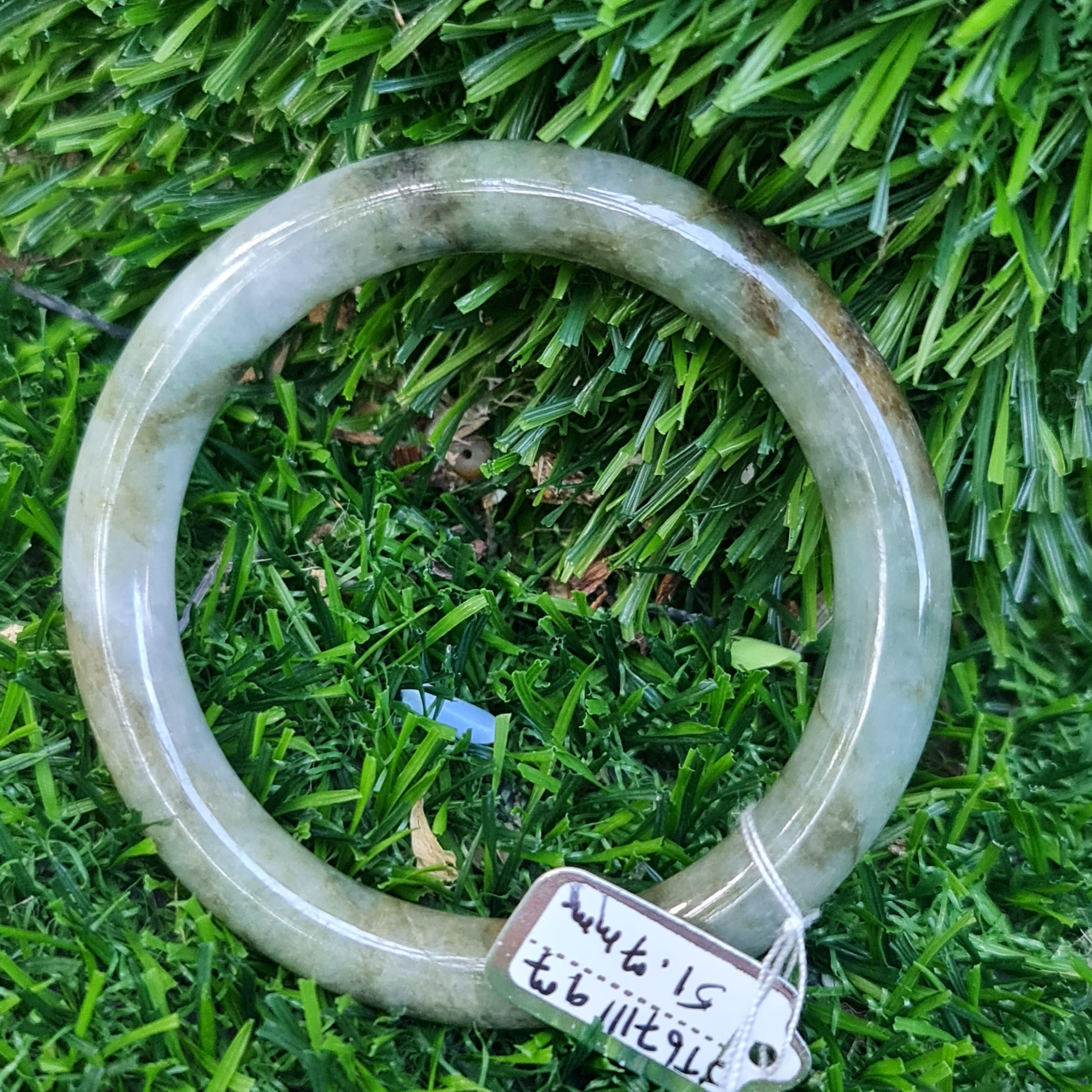 JT6711177 หยก พม่า แท้ Jade กำไลหยก 51.7 มม. (Jadeite bracelet) พม่า (Myanmar)