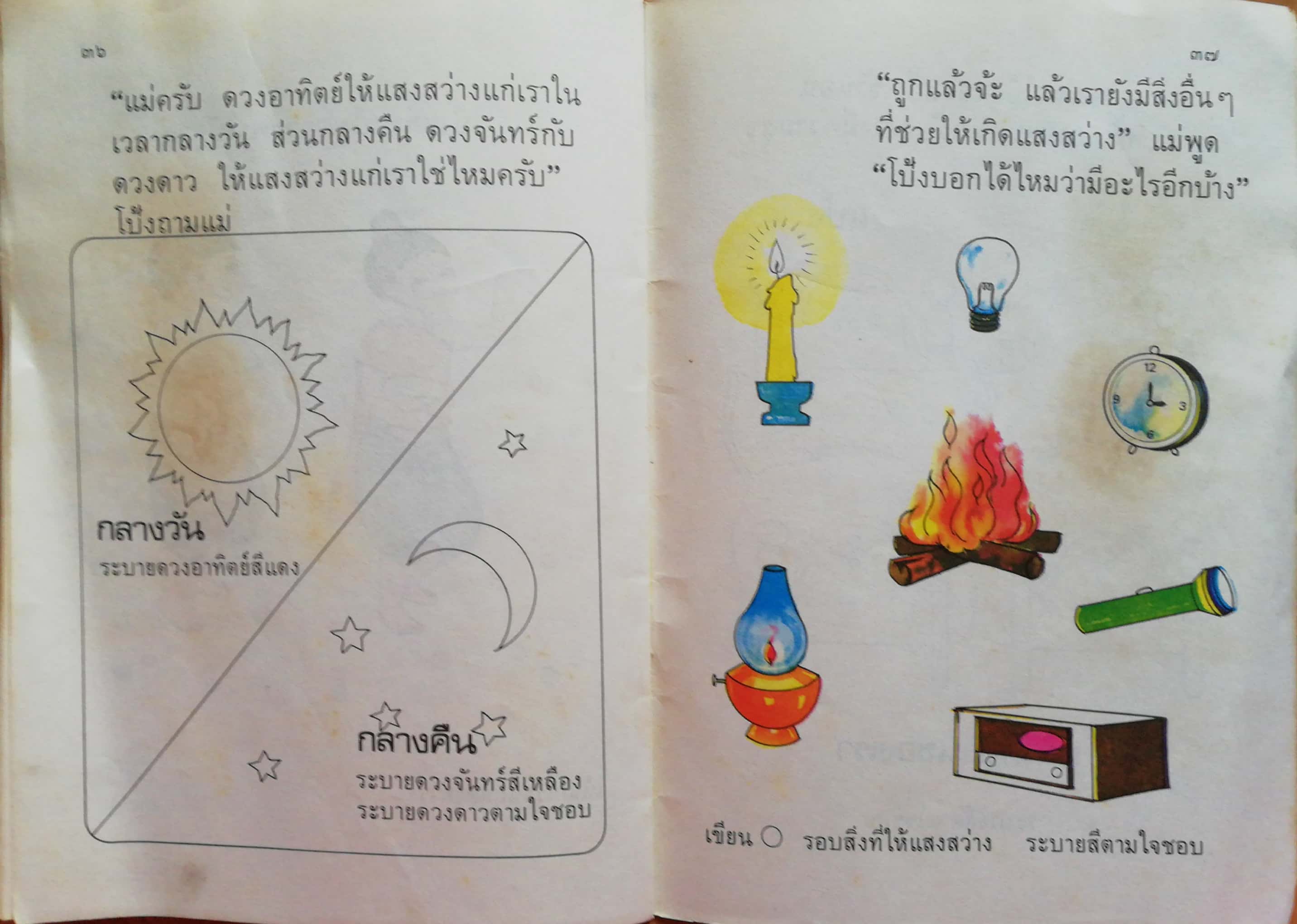 หนังสือเรียนเก่า"กิจกรรมเตรียมความพร้อมสำหรับเด็กอนุบาล เล่ม2-โป้งกับแป้งอยู่บ้าน" โดย พรจันทร์ จันทวิมล (อภินันทนาการจาก ไทยวัฒนาพานิช, กรุณามอบให้แก่ครูผู้สอนวิชานี้) **หนังสือเก่า มีตำหนิตามภาพ