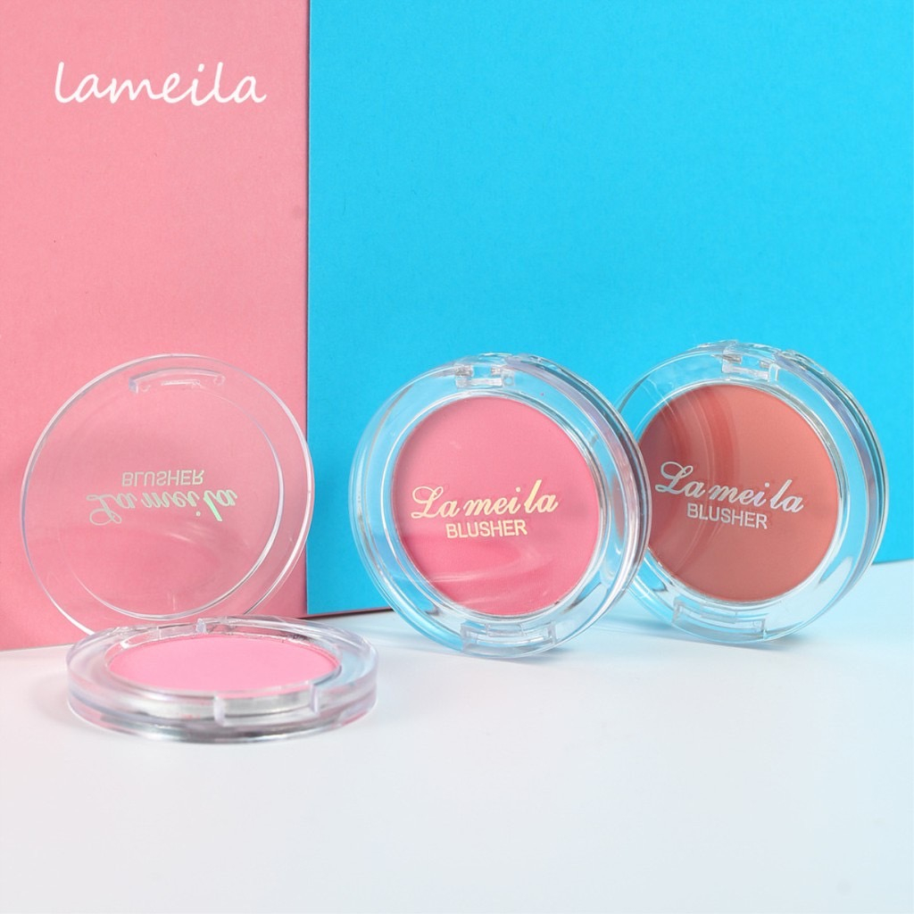 1 PV. Lameila บลัชออน เนื้อฝุ่น โทนส้ม ส้มพีช ส้มอิฐ เนื้อดี บลัชออนโมโนโครมเน็ตเรดรูจไฮไลท์#04 (3g.)