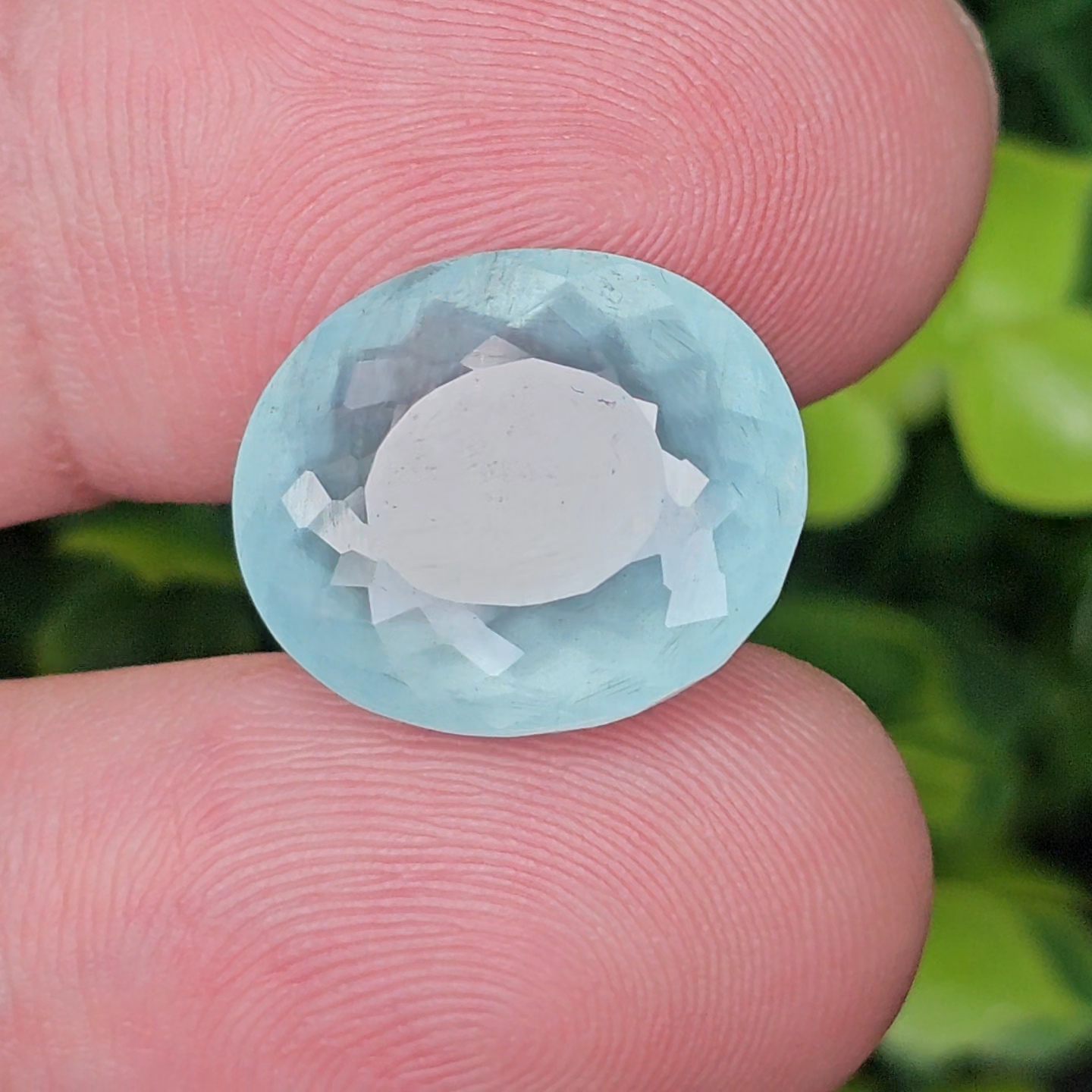 พลอย อความารีน Aquamarine 13.05 กะรัต (Cts.) พลอยแท้ อัญมณีมงคลประจําวันเกิด เครื่องประดับพลอย