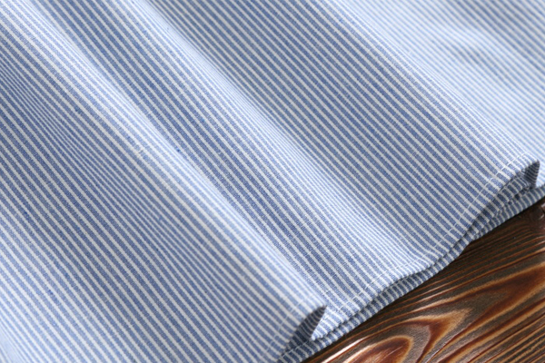 เดรสเชิ้ตแขนยาว เอวผูกจั๊ม แต่งปักแมวสไตล์วินเทจ (12315LM)