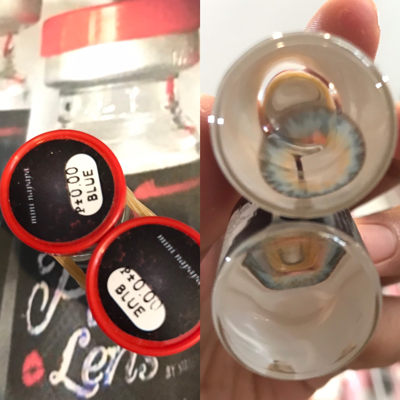 Pitchy lens สีฟ้า