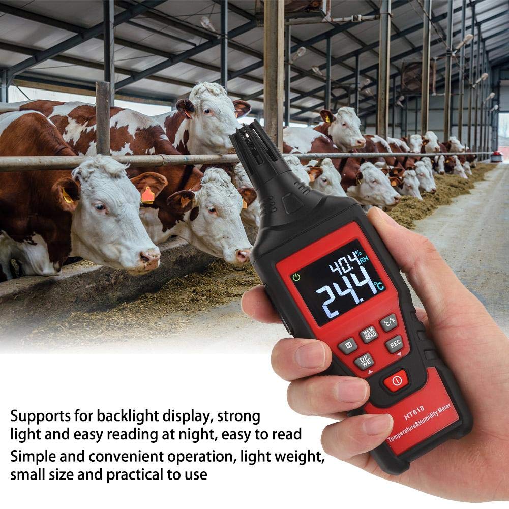 เครื่องวัดอุณหภูมิ ความชื้น Temperature & Humidity meter รุ่น HT618