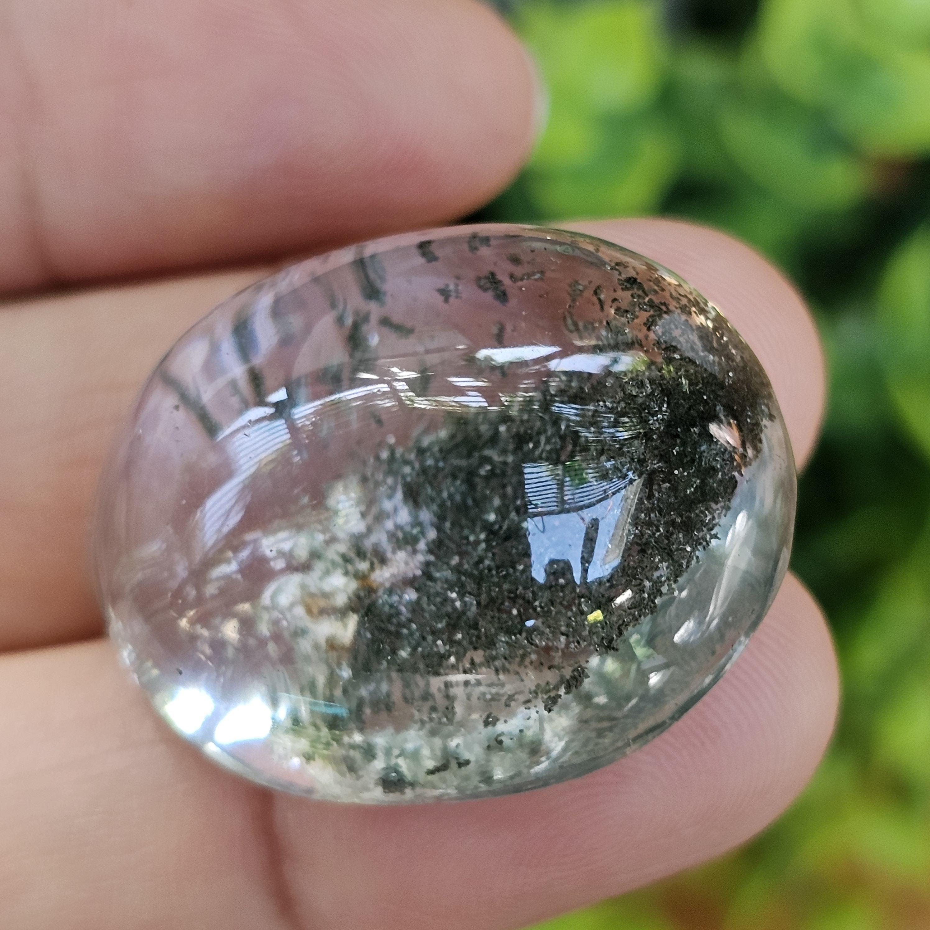 โป่งข่าม ควอตซ์ Included Quartz 81.03 กะรัต Cts พลอยแท้ อัญมณีมงคลประจําวันเกิด เครื่องประดับพลอย