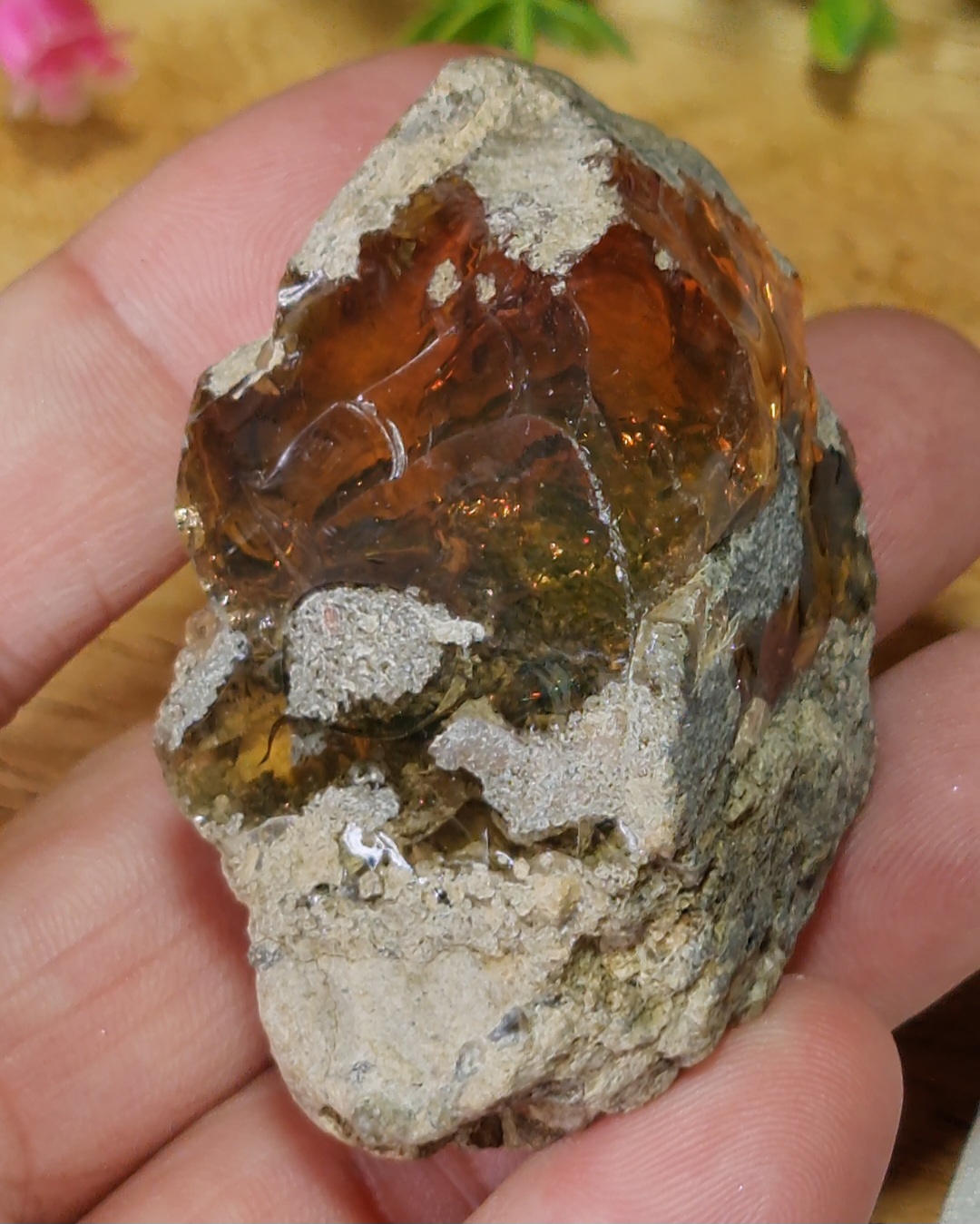 ก้อน ผลึก โอปอล Opal 82 กรัม (Grams.) พลอยแท้ อัญมณีมงคลประจําวันเกิด เครื่องประดับพลอย