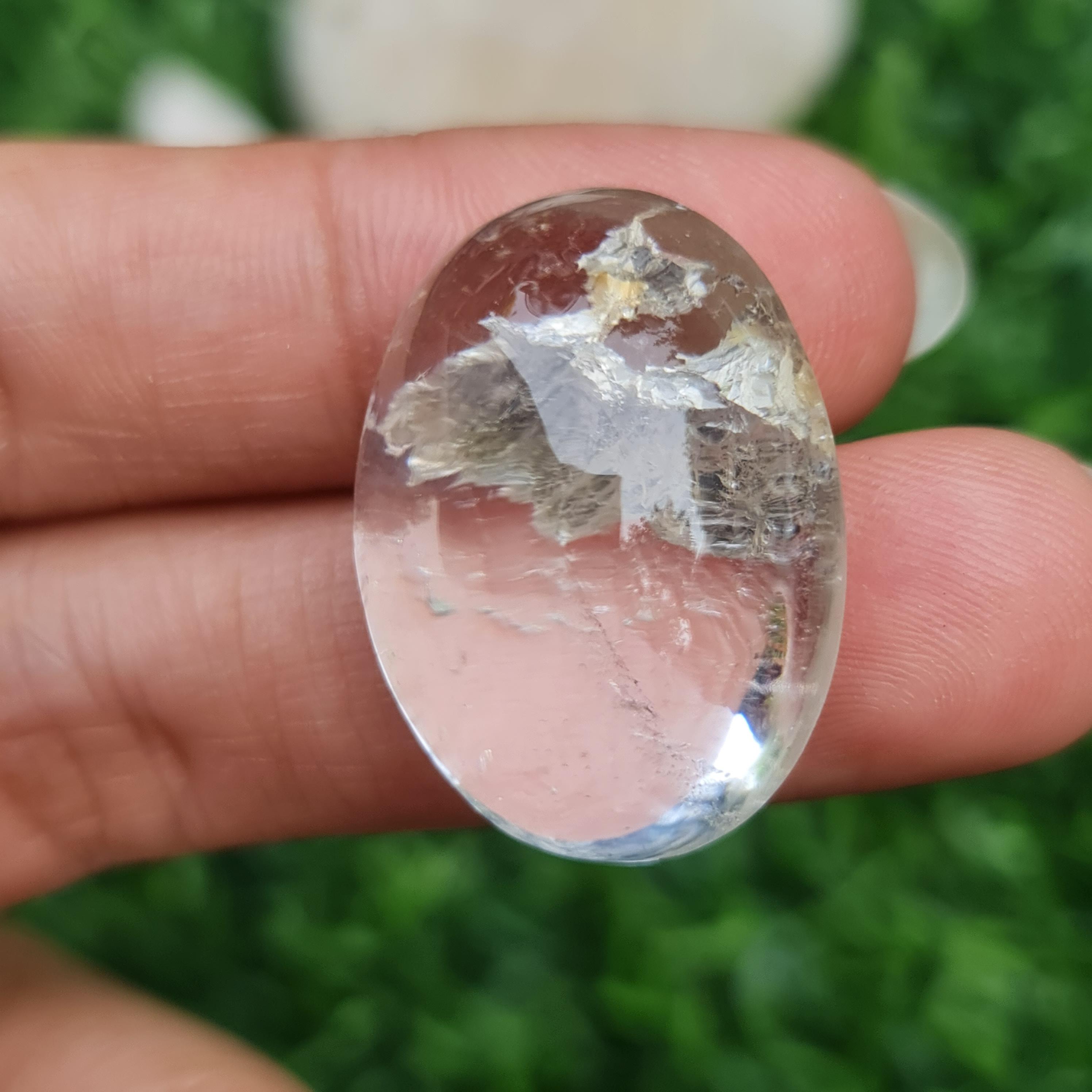 โป่งข่าม ควอตซ์ Rutilated Quartz 54.43 กะรัต Cts. พลอยแท้ อัญมณีมงคลประจําวันเกิด เครื่องประดับพลอย