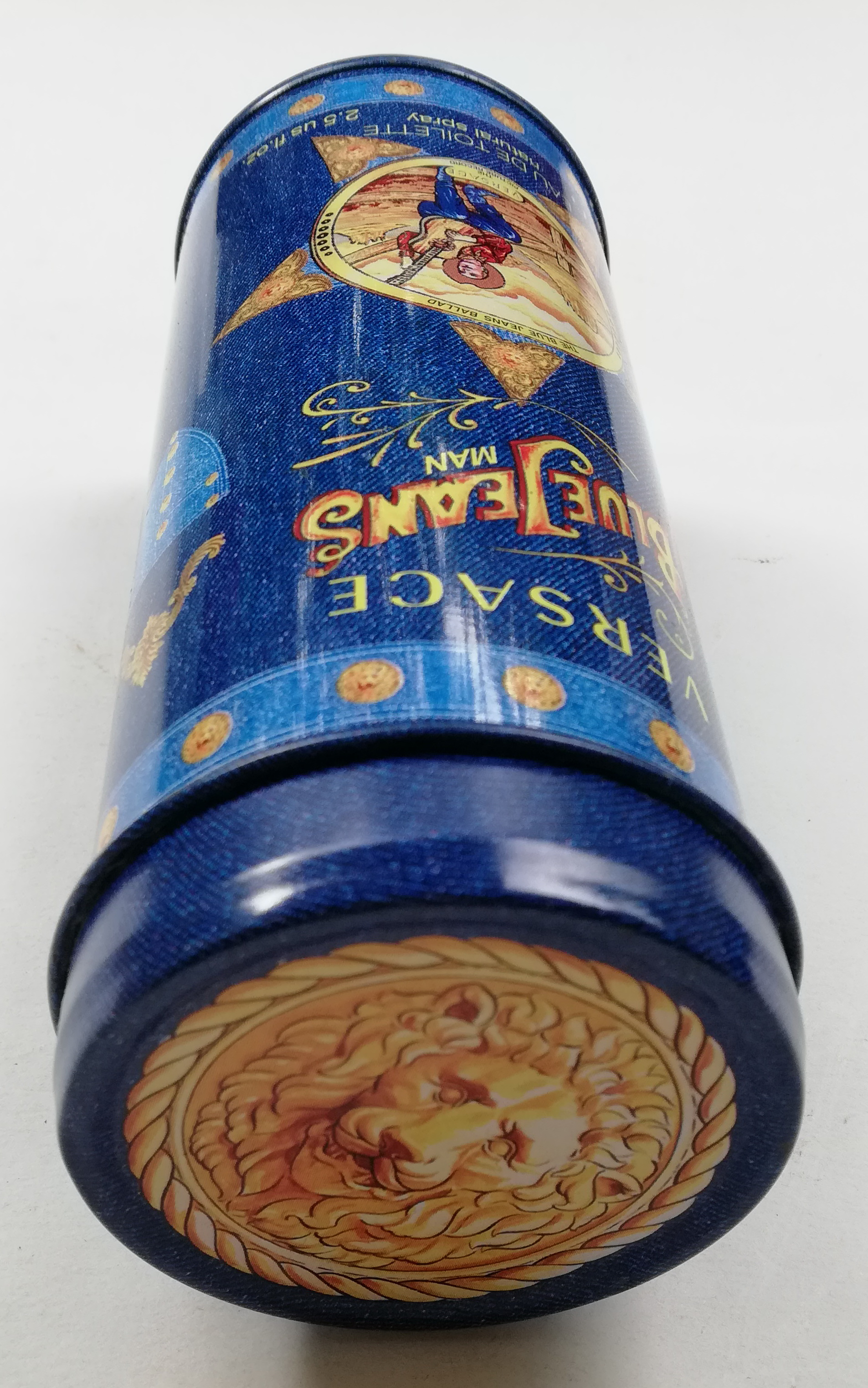 ของสะสม กล่องสังกะสี (กล่องโลหะ) กล่องน้ำหอม เวอซาเช่ บลูยีนส์แมน VERSACE BLUE JEANS MAN