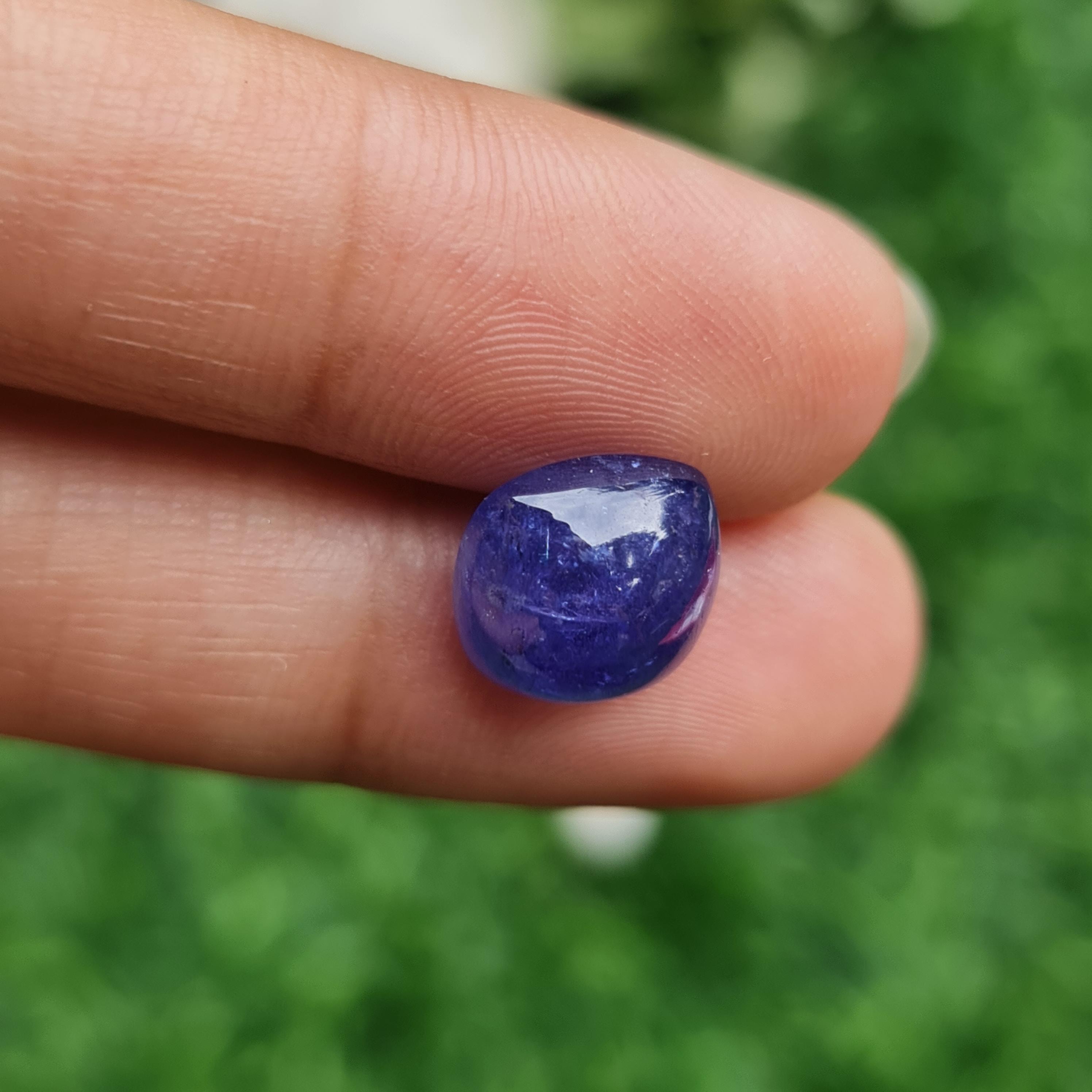 พลอย แทนซาไนท์ Tanzanite 7.59 กะรัต (Cts.) พลอยแท้ อัญมณีมงคลประจําวันเกิด เครื่องประดับพลอย