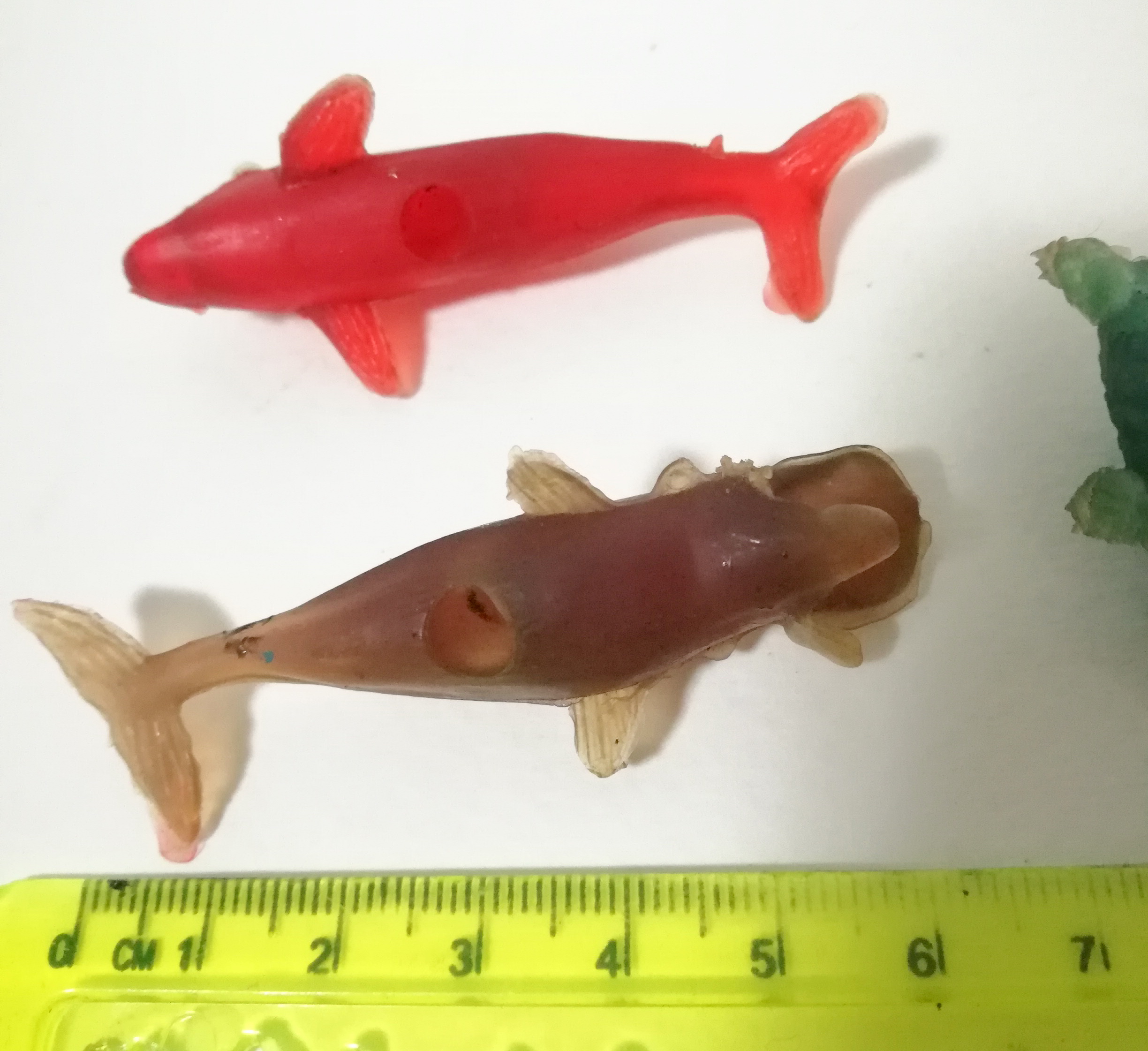 ของเก่าสะสม ตุ๊กตารูปสัตว์เซ็ท#2 ปลายาง กบยางขนาดเล็กตามภาพ