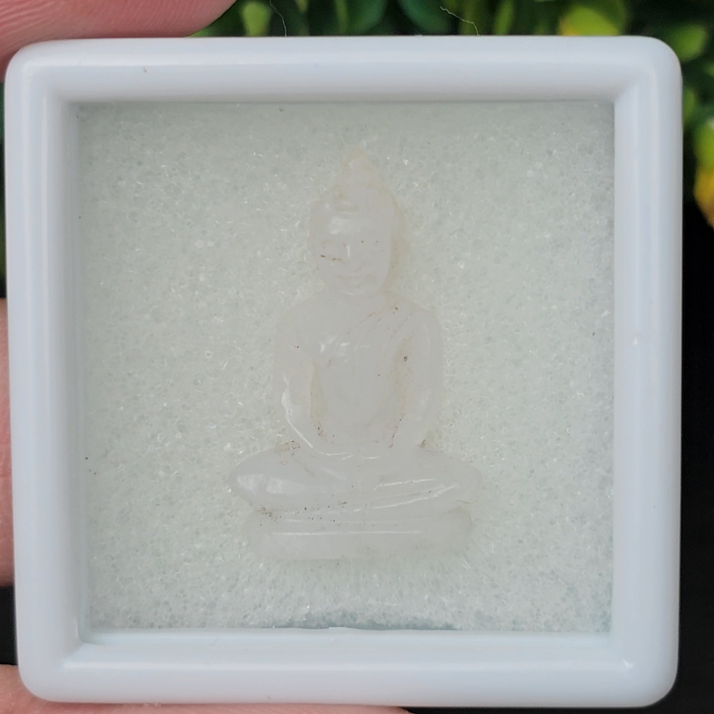 หยก แกะสลัก รูป พระ (Burmese jadeite) 14.7 กะรัต (cts.) หยก พม่า แท้