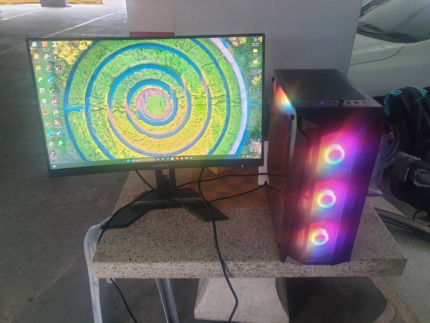 PCประกอบ i5 gen12th Ram 16GB m.2 1TH Gtx1650 จอ 27"