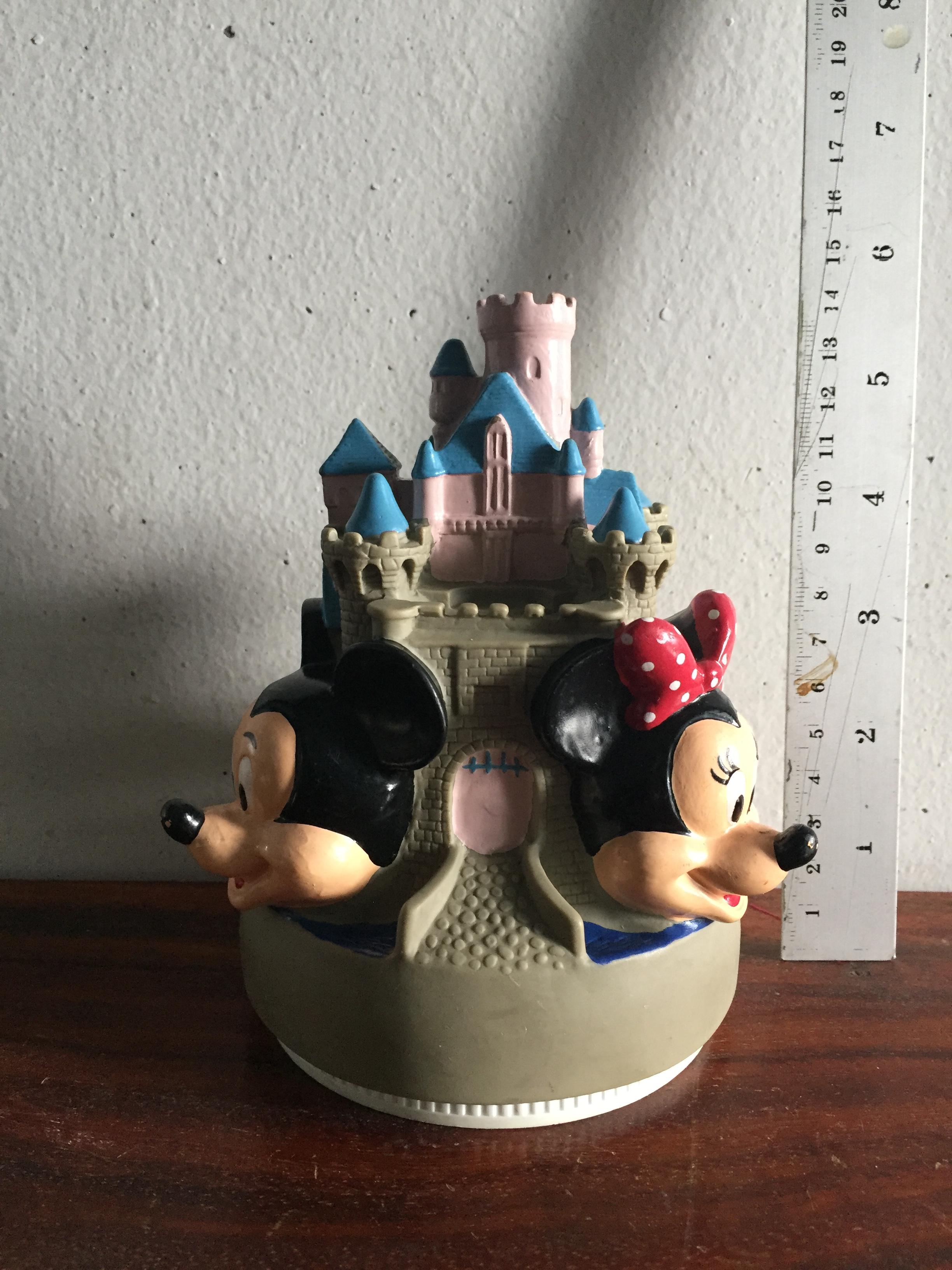 ของสะสม ท็อปเปอร์ ปราสาทดิสนีย์ ตกแต่งด้วยหัวมิกกี้เมาส์ ,มินนี่เมาส์,กู๊ฟฟี่ , Disney castle Topper ,decorated with Mickey mouse's head, Minnie mouse's head and Goofy's head
