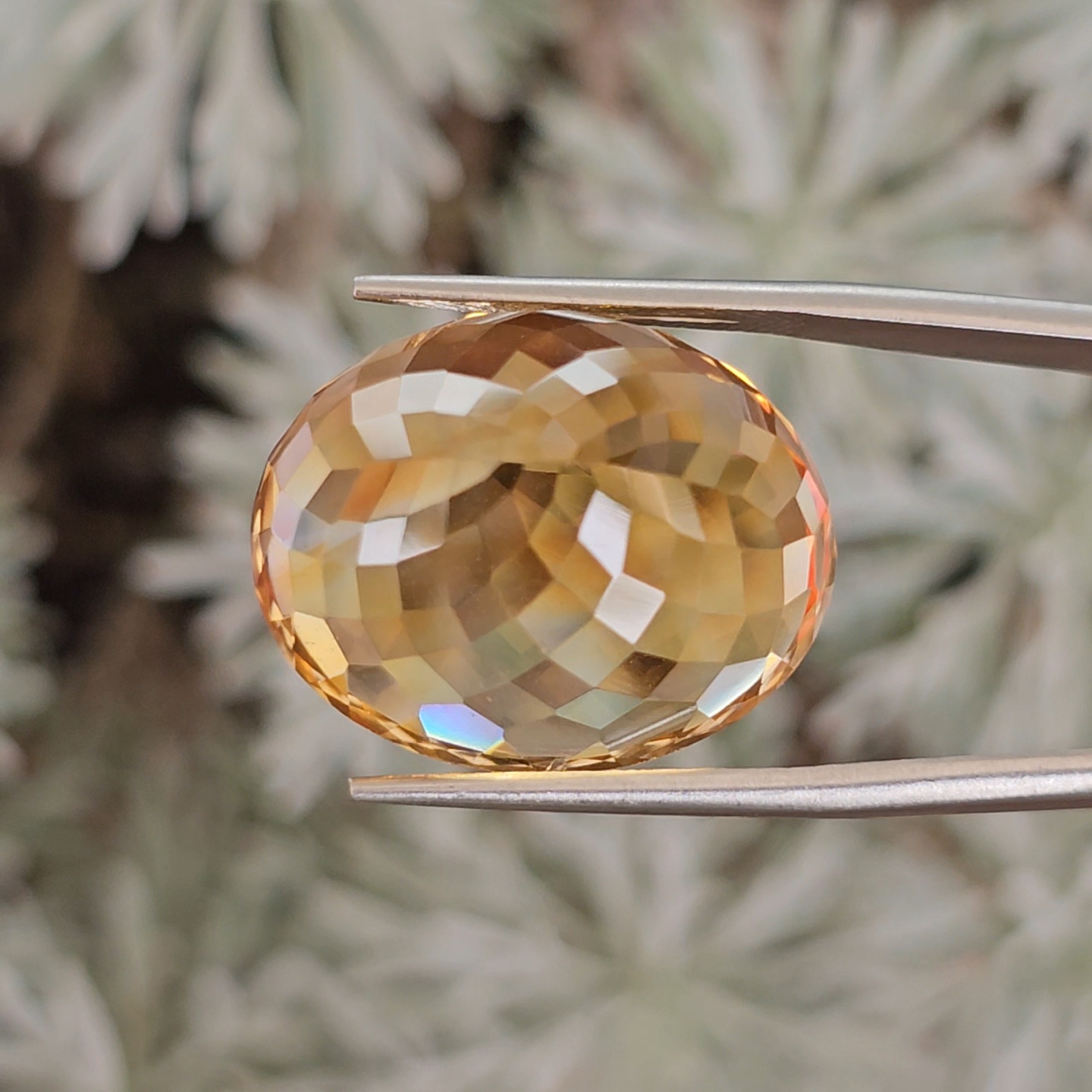 พลอย ซิทริน Citrine 32.66 กะรัต (Cts.) พลอยแท้ อัญมณีมงคลประจําวันเกิด เครื่องประดับพลอย