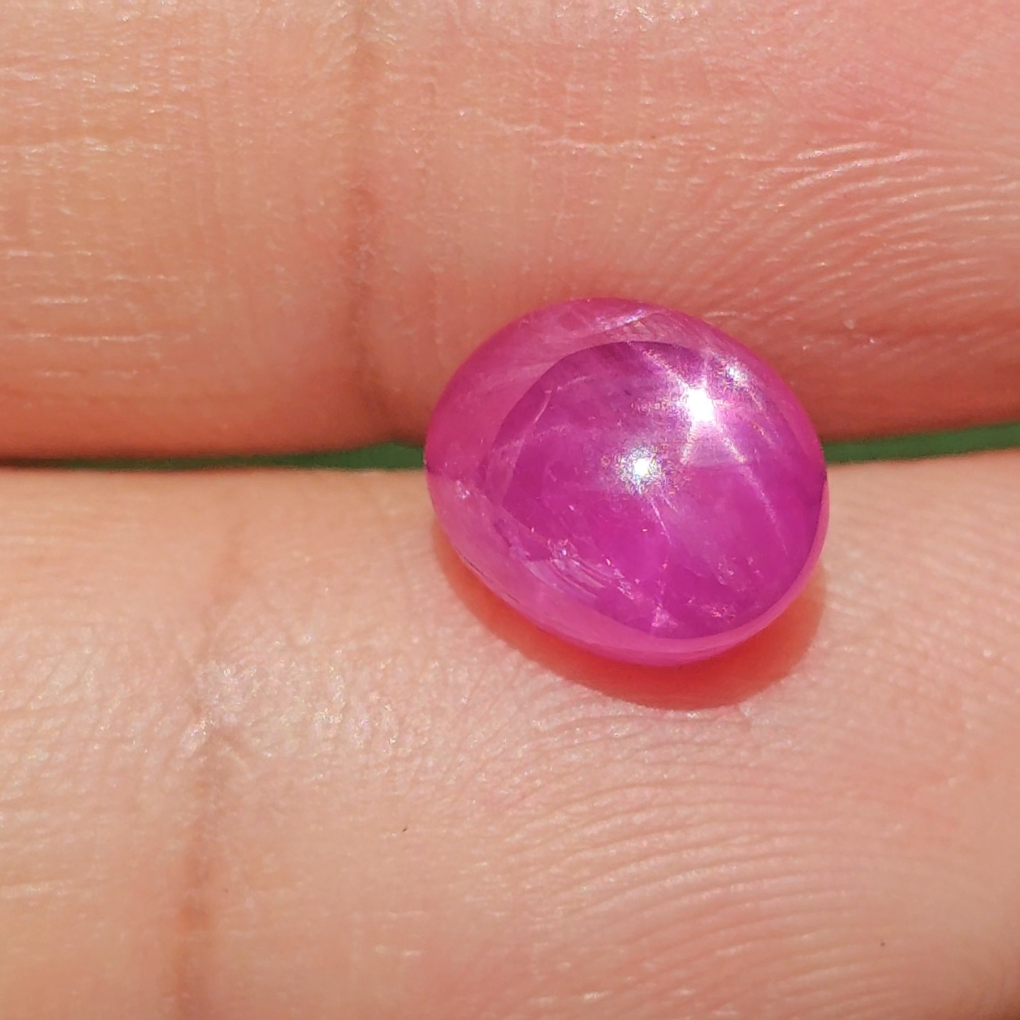 พลอย ทับทิม สตาร์ แซฟไฟร์ Ruby Star Sapphire 4.05 กะรัต (Cts.) ดิบ Unheated พร้อมใบเซอร์ พลอยแท้ อัญมณีมงคลประจําวันเกิด เครื่องประดับพลอย