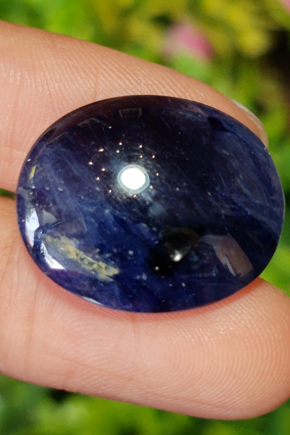 พลอย ไพลิน Blue Sapphire 39.24 กะรัต (Cts.) ดิบ (Unheated) พลอยแท้ อัญมณีมงคลประจําวันเกิด เครื่องประดับพลอย