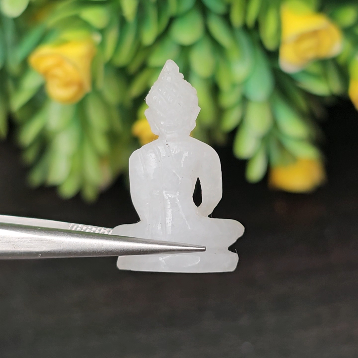 หยก แกะสลัก รูป พระ (Burmese jadeite) 14.7 กะรัต (cts.) หยก พม่า แท้