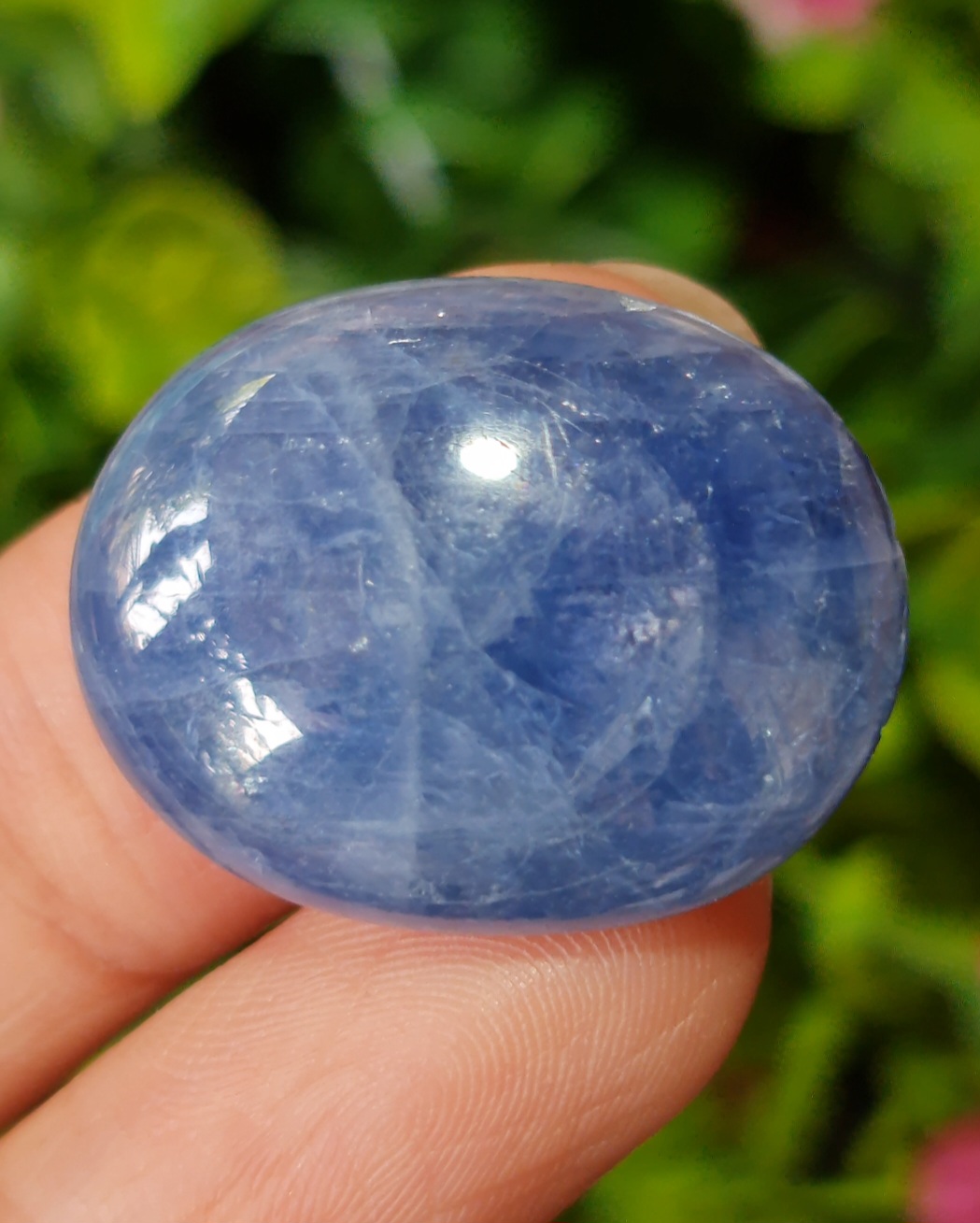 พลอย ไพลิน Blue Sapphire 48.31 กะรัต (Cts.) ดิบ (Unheated) พลอยแท้ อัญมณีมงคลประจําวันเกิด เครื่องประดับพลอย