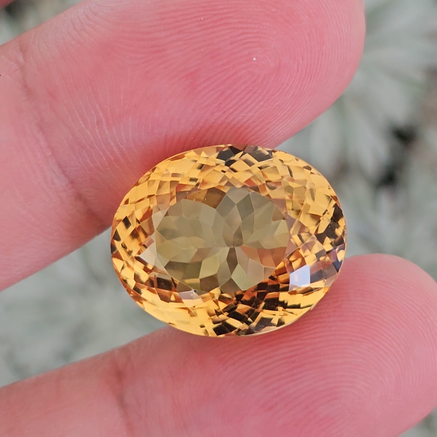 พลอย ซิทริน Citrine 25.92 กะรัต (Cts.) พลอยแท้ อัญมณีมงคลประจําวันเกิด เครื่องประดับพลอย