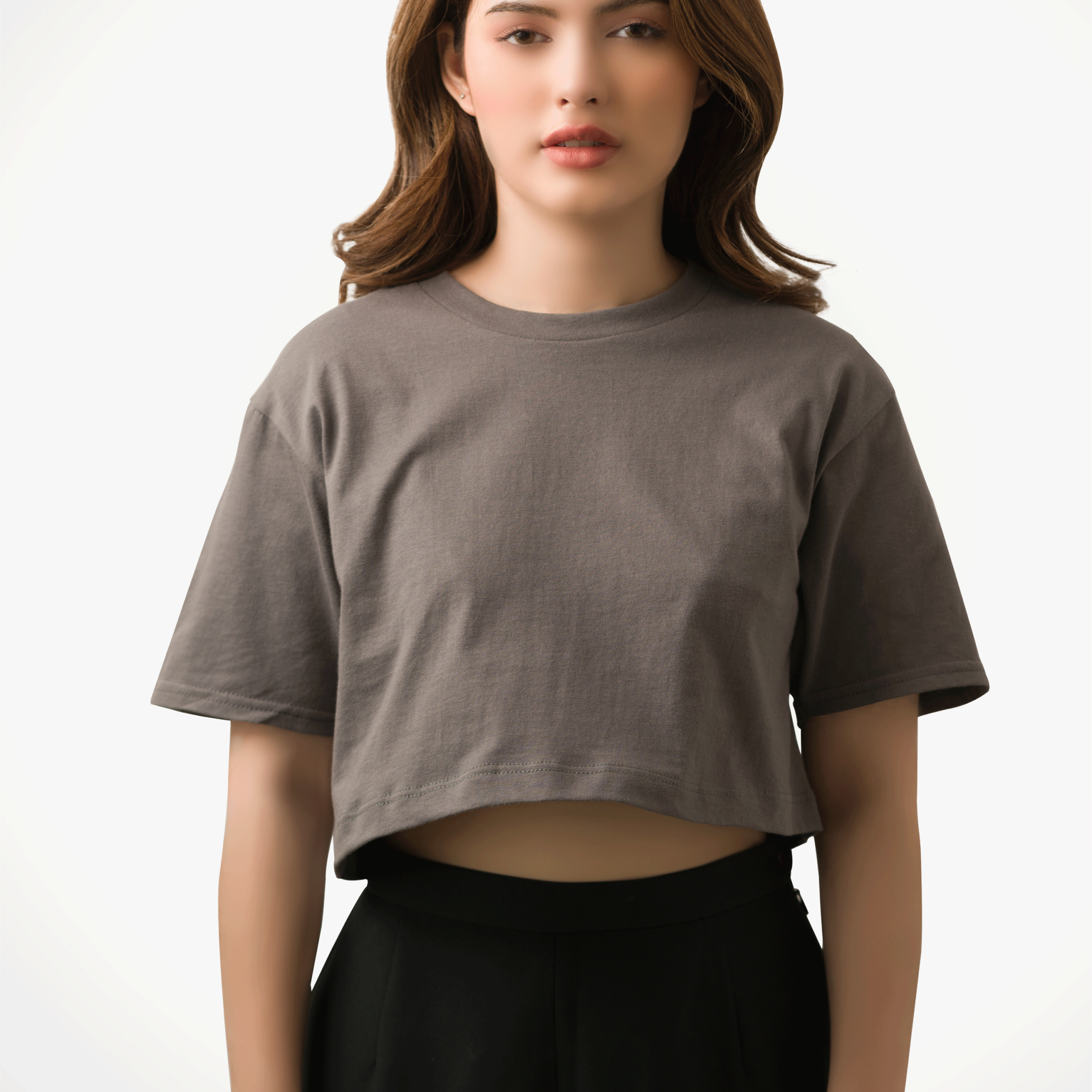 เสื้อยืด GILDAN 76C00 แคชชวล ครอป แขนสั้น