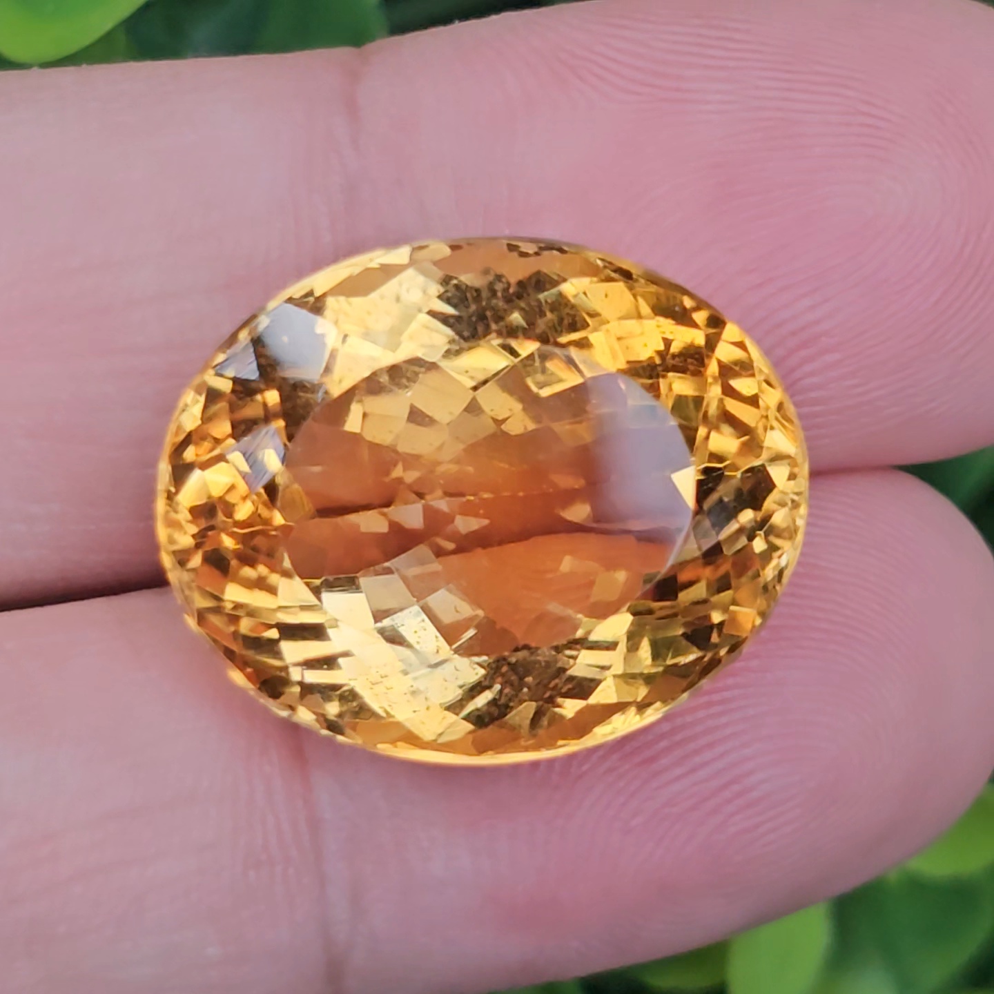 พลอย ซิทริน Citrine 32.66 กะรัต (Cts.) พลอยแท้ อัญมณีมงคลประจําวันเกิด เครื่องประดับพลอย