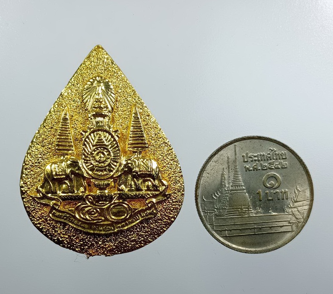 ก838 เข็มกลัดที่ระลึก พิธีฉลองสิริราชสมบัติ ครบ 50ปี กาญจนาภิเษก ปี2539