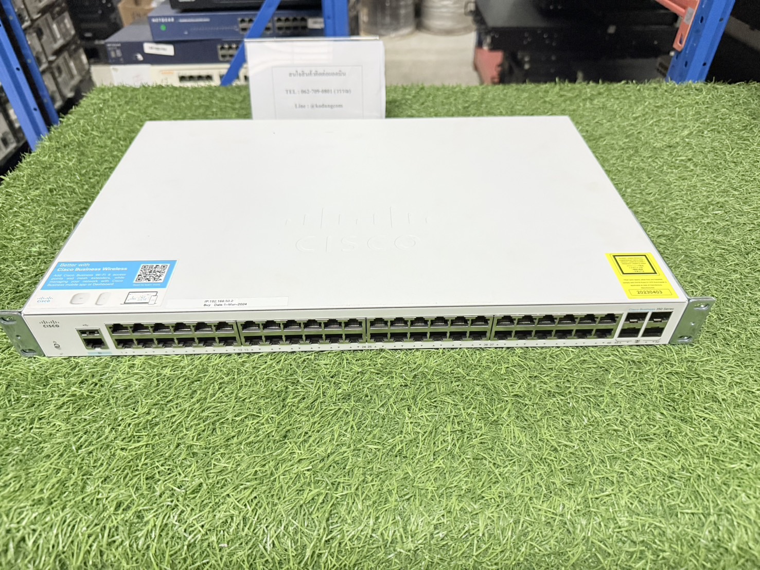 SWITCH (สวิตซ์) CISCO SG350-52MP 52-PORT GIGABIT MAX-POE MANAGED SWITCH (SG350-52MP-K9-EU) BLACK