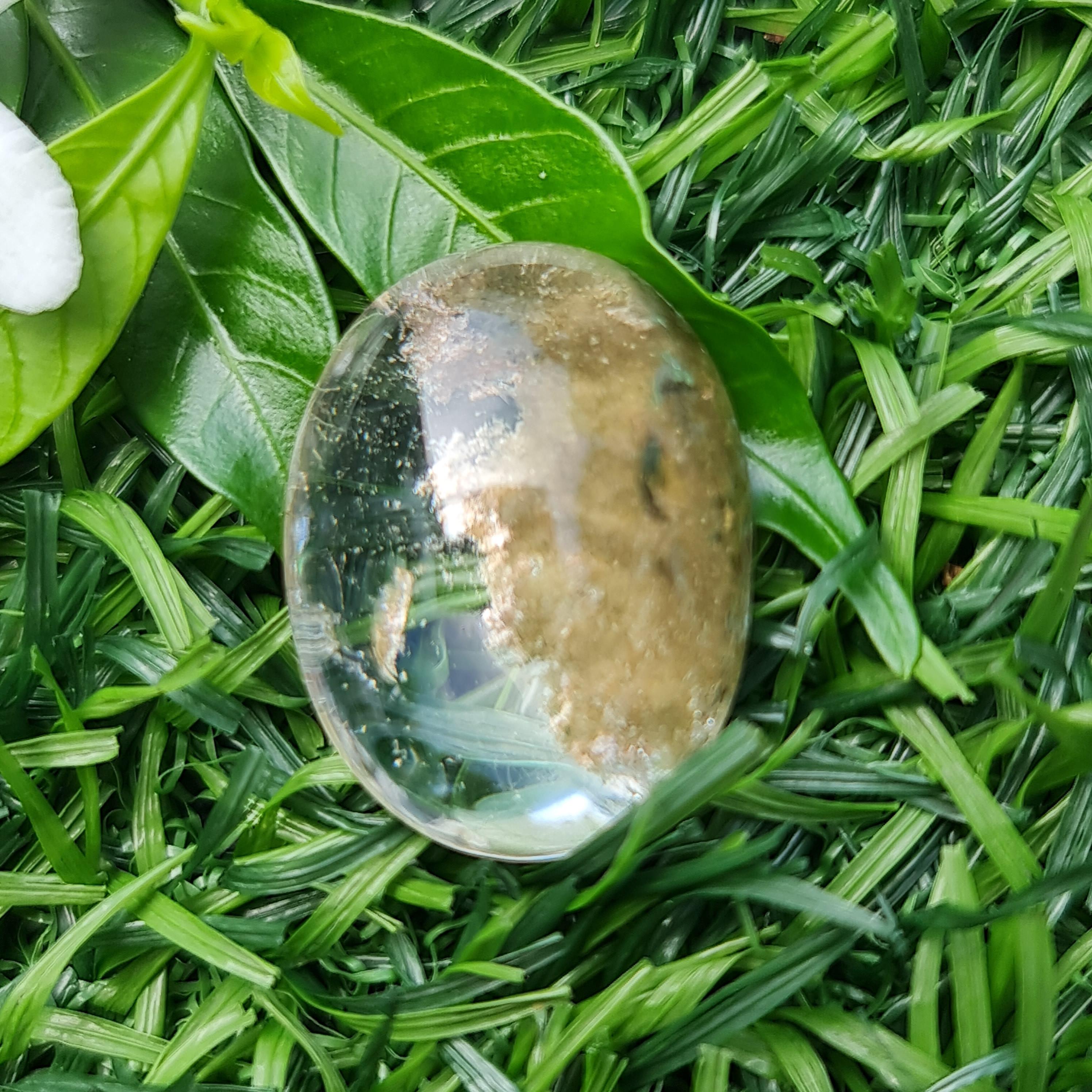 โป่งข่าม ควอตซ์ Rutilated Quartz 35.03 กะรัต Cts. พลอยแท้ อัญมณีมงคลประจําวันเกิด เครื่องประดับพลอย