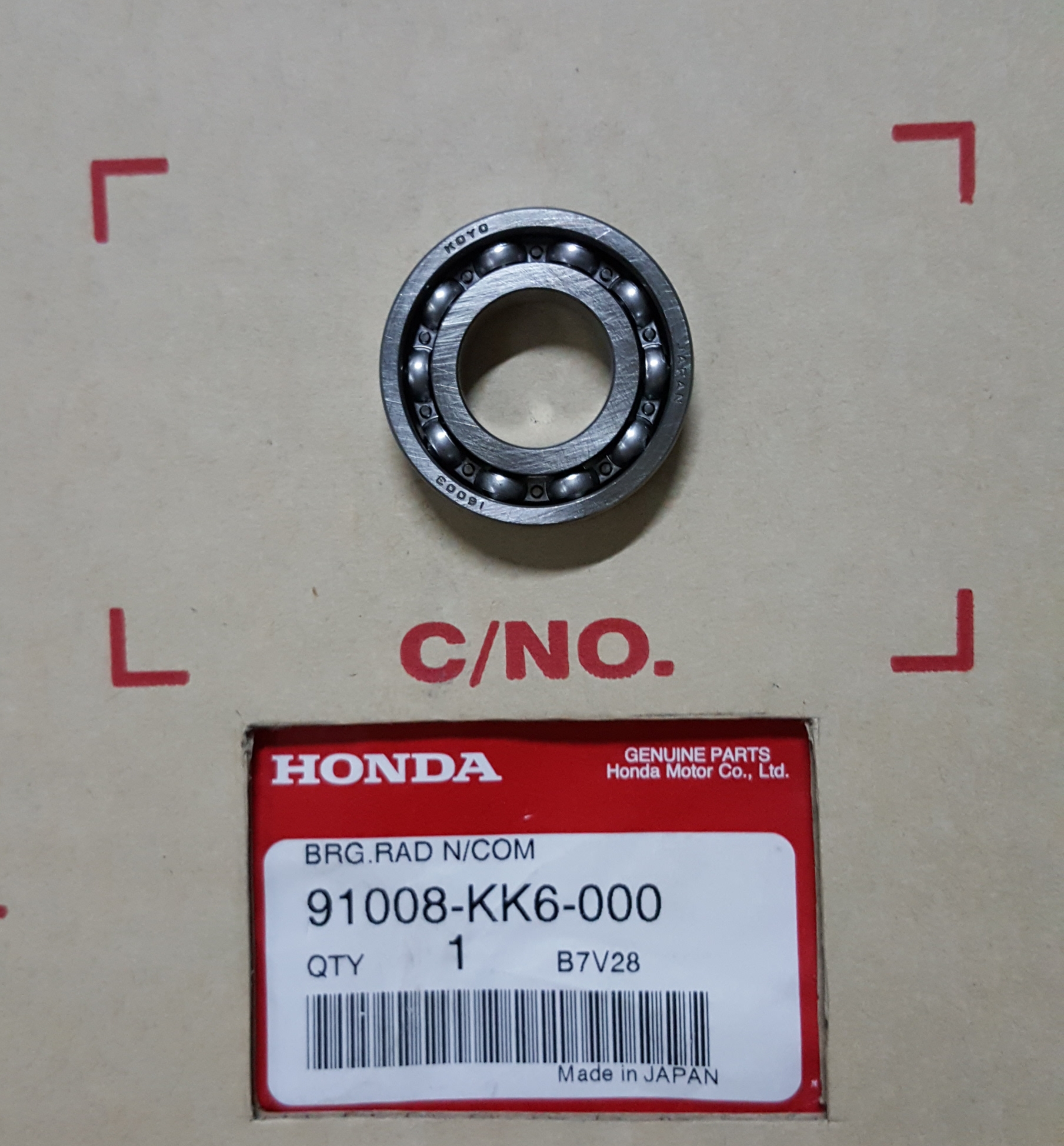 ลูกปืนกดคลัทช์#6003 เวฟ125T,C(ไฟเลี้ยวบังลม)/เวฟ125ไอ(ปี2012-22)ปลาวาฬ-LED