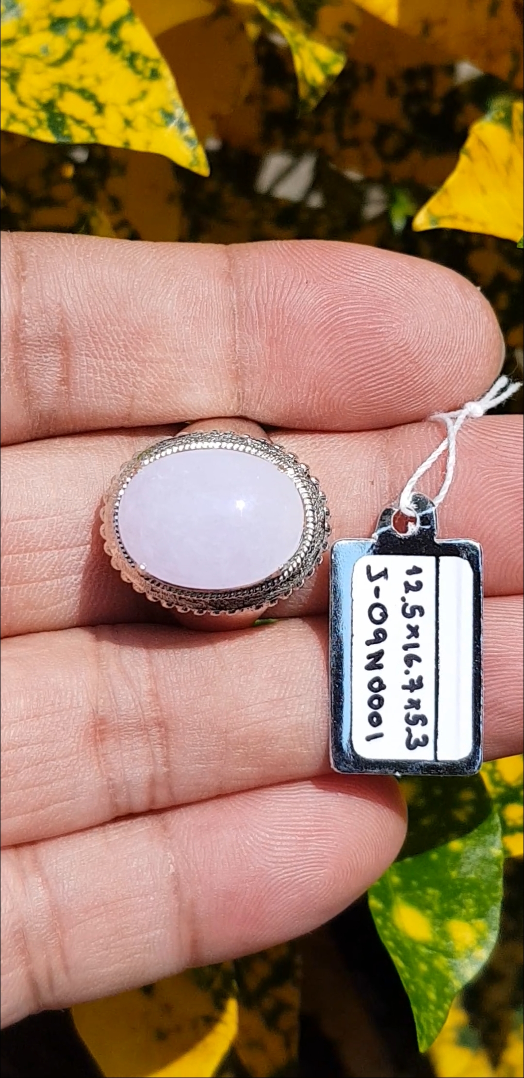 หยก พม่า แท้ Jade แหวนหยก 翡翠戒指 (Jadeite ring) 8.96 กะรัต (Cts.) Size 59 ดิบ ไม่ผ่านการปรับปรุง (Type A) พม่า (Myanmar)