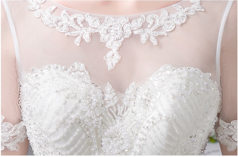 ชุดแต่งงาน แขนสี่ส่วน