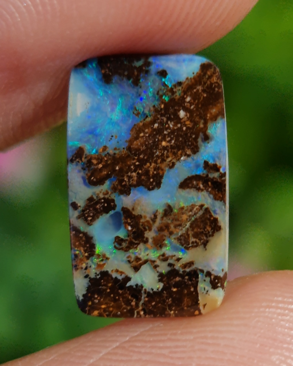 พลอย โบลเดอร์ โอปอล ออสเตรเลีย Australian Boulder Opal 2.80 กะรัต (Cts.) พลอยแท้ อัญมณีมงคลประจําวันเกิด เครื่องประดับพลอย