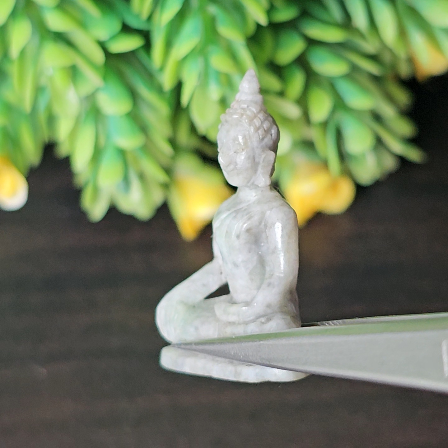 หยก แกะสลัก รูป พระ (Burmese jadeite) 27.54 กะรัต (cts.) หยก พม่า แท้