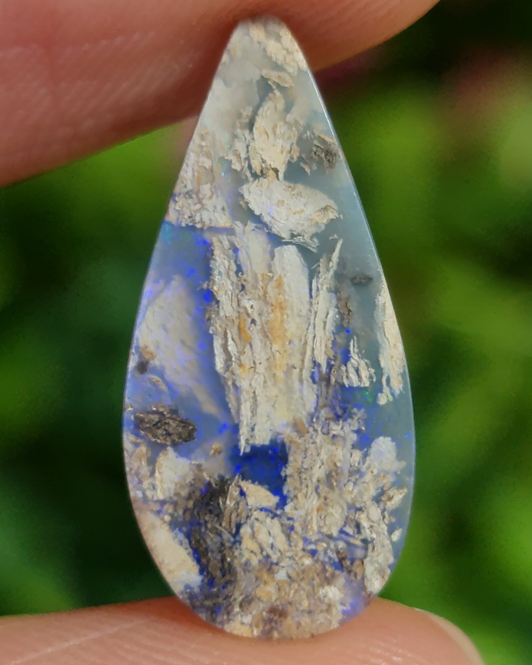 พลอย โบลเดอร์ โอปอล ออสเตรเลีย Australian Boulder Opal 2.37 กะรัต (Cts.) พลอยแท้ อัญมณีมงคลประจําวันเกิด เครื่องประดับพลอย