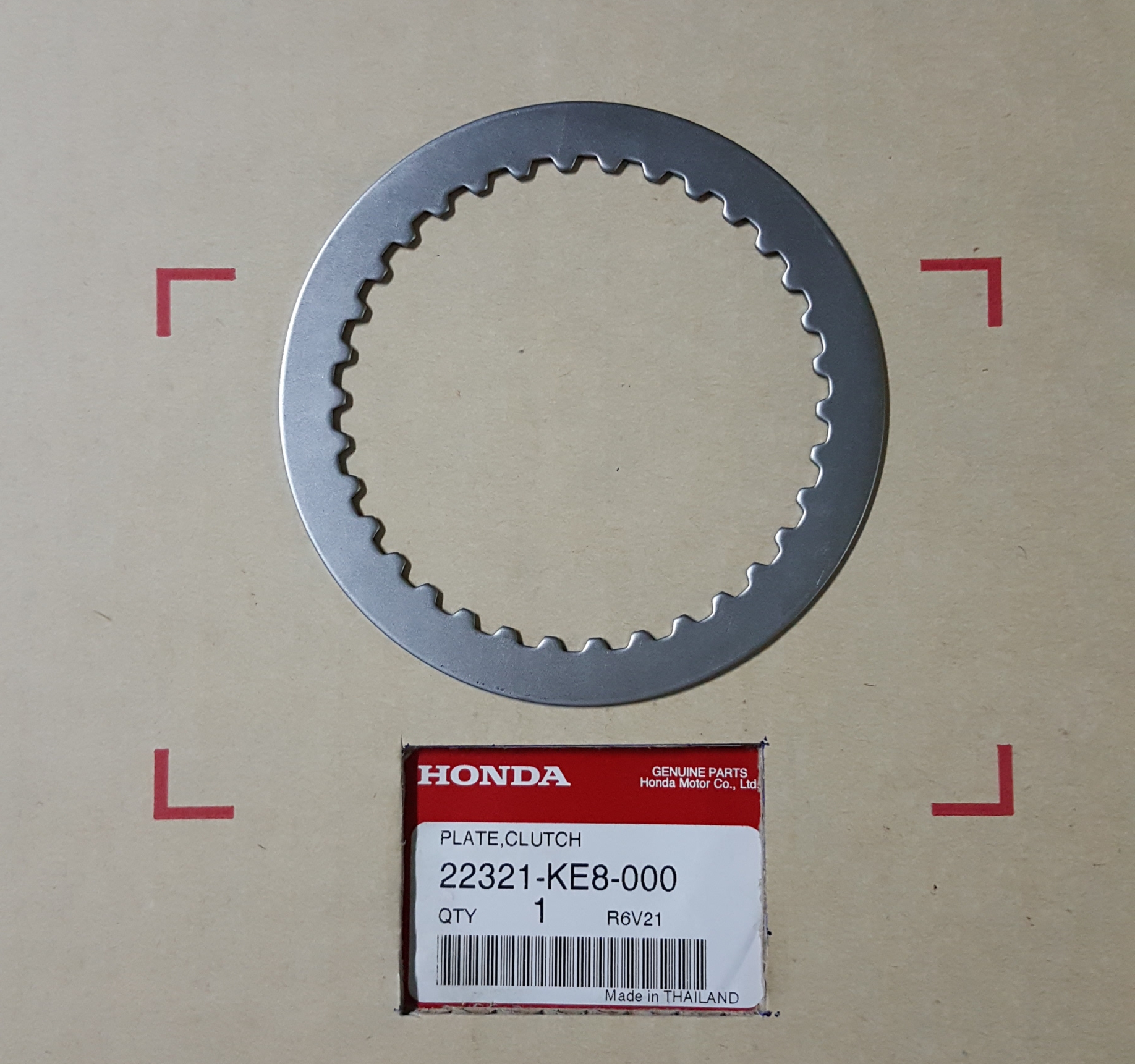 แผ่นเหล็กคลัทช์ NOVA/ดรีม125/โซนิค125/ไน้125/MSX125/TA200/เวฟ110ไอ(ปี2021-25)มือ/เวฟ125ไอ(ปี2023-25)