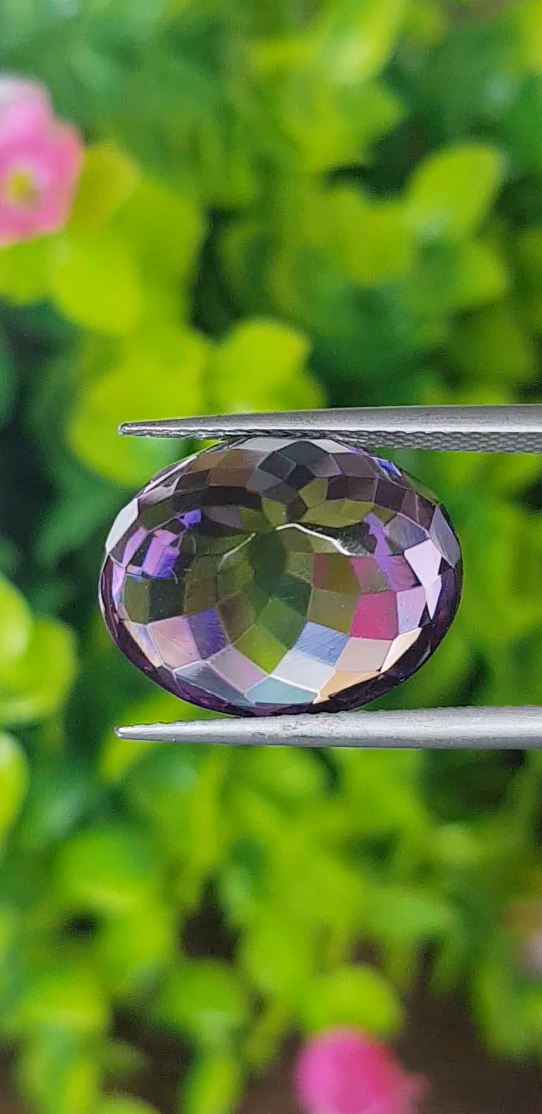 พลอย อเมทิส Amethyst 11.36 กะรัต (Cts.) พลอยแท้ อัญมณีมงคลประจําวันเกิด เครื่องประดับพลอย