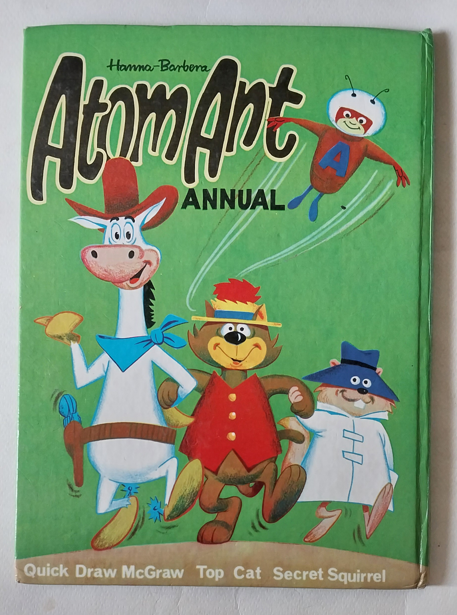 หนังสือภาพการ์ตูนฉบับภาษาอังกฤษจาก Hanna-Babara, Atom Ant annual , Quick Draw McGraw,Top Cat Secret Squirrel ปกแข็ง ภาพสีทั้งเล่ม