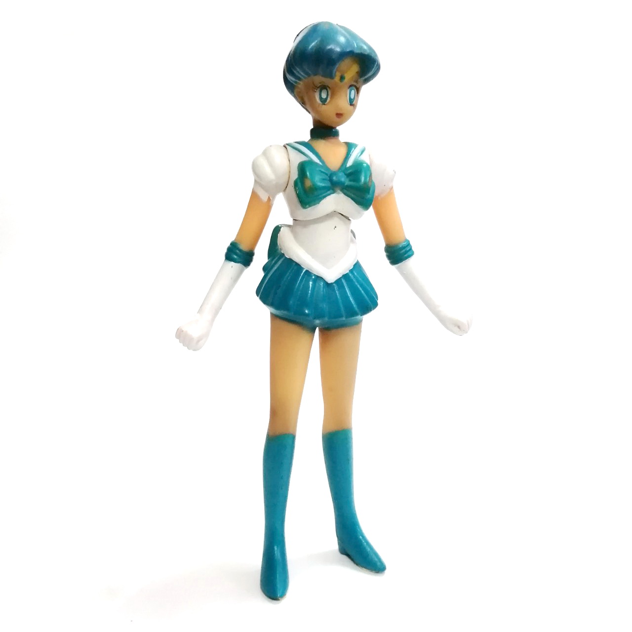 ของเก่าสะสม ตุ๊กตาซอฟ ขนาดสูงกว่า 9 นิ้ว เซเลอร์ เมอคิวรี Sailor Mercury งานเก่า***มีสีลอกบางส่วน ตามภาพ