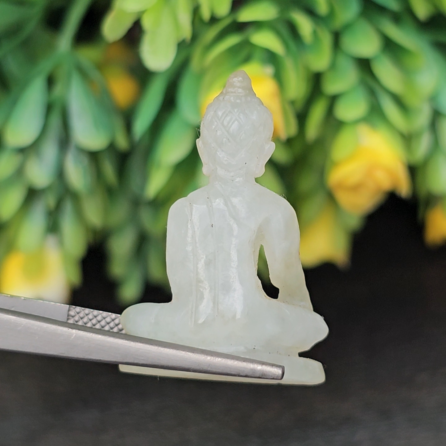 หยก แกะสลัก รูป พระ (Burmese jadeite) 23.65 กะรัต (cts.) หยก พม่า แท้