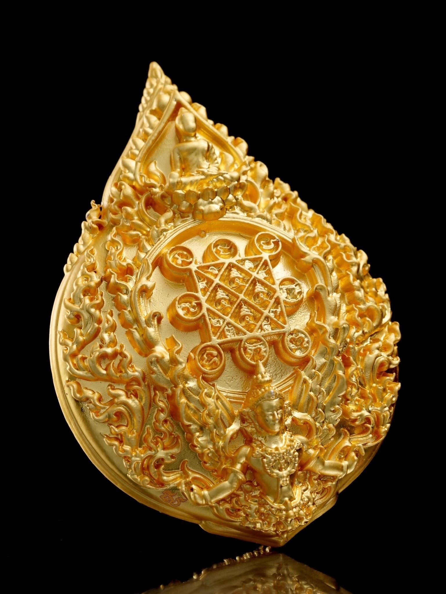 ท้าวเวสสุวรรณโณ รุ่น ทรัพย์มงคล รหัส5 เนื้อทองเทวาฤทธิ์ชุบทองคำแท้