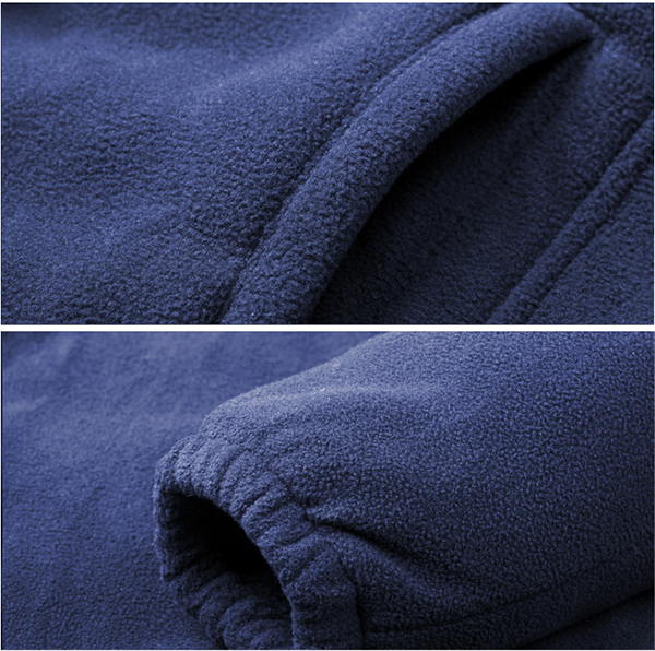 แจ็คเก็ตกันหนาวคอปิด ผ้าฟลีซซับขนนุ่มเต็มตัว (10231MM)