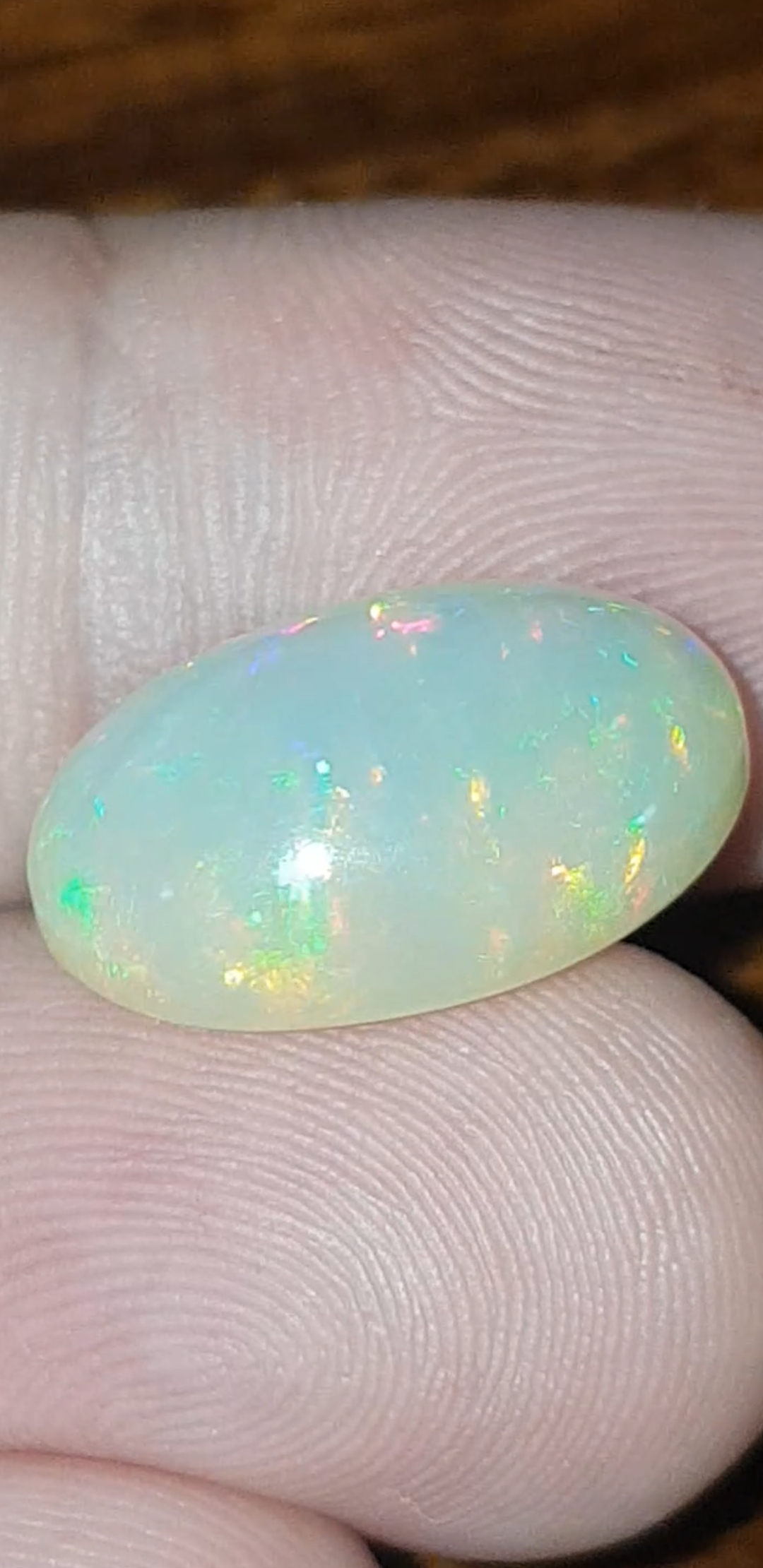 พลอย โอปอล Opal 7.35 กะรัต (Cts.) พลอยแท้ อัญมณีมงคลประจําวันเกิด เครื่องประดับพลอย