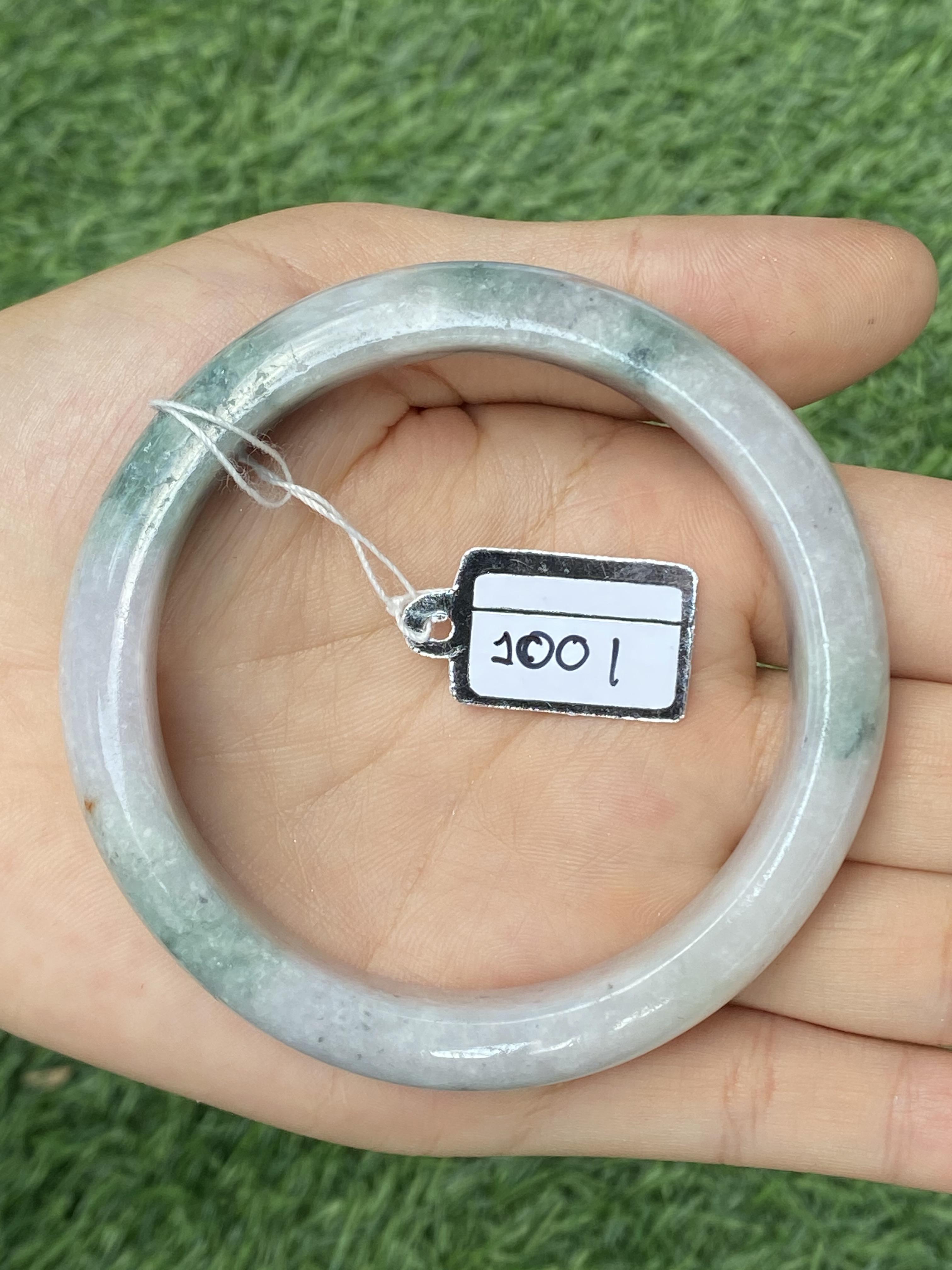 1001 หยก พม่า แท้ Jade กำไลหยก 57.0 มม (Jadeite bracelet) พม่า (Myanmar)