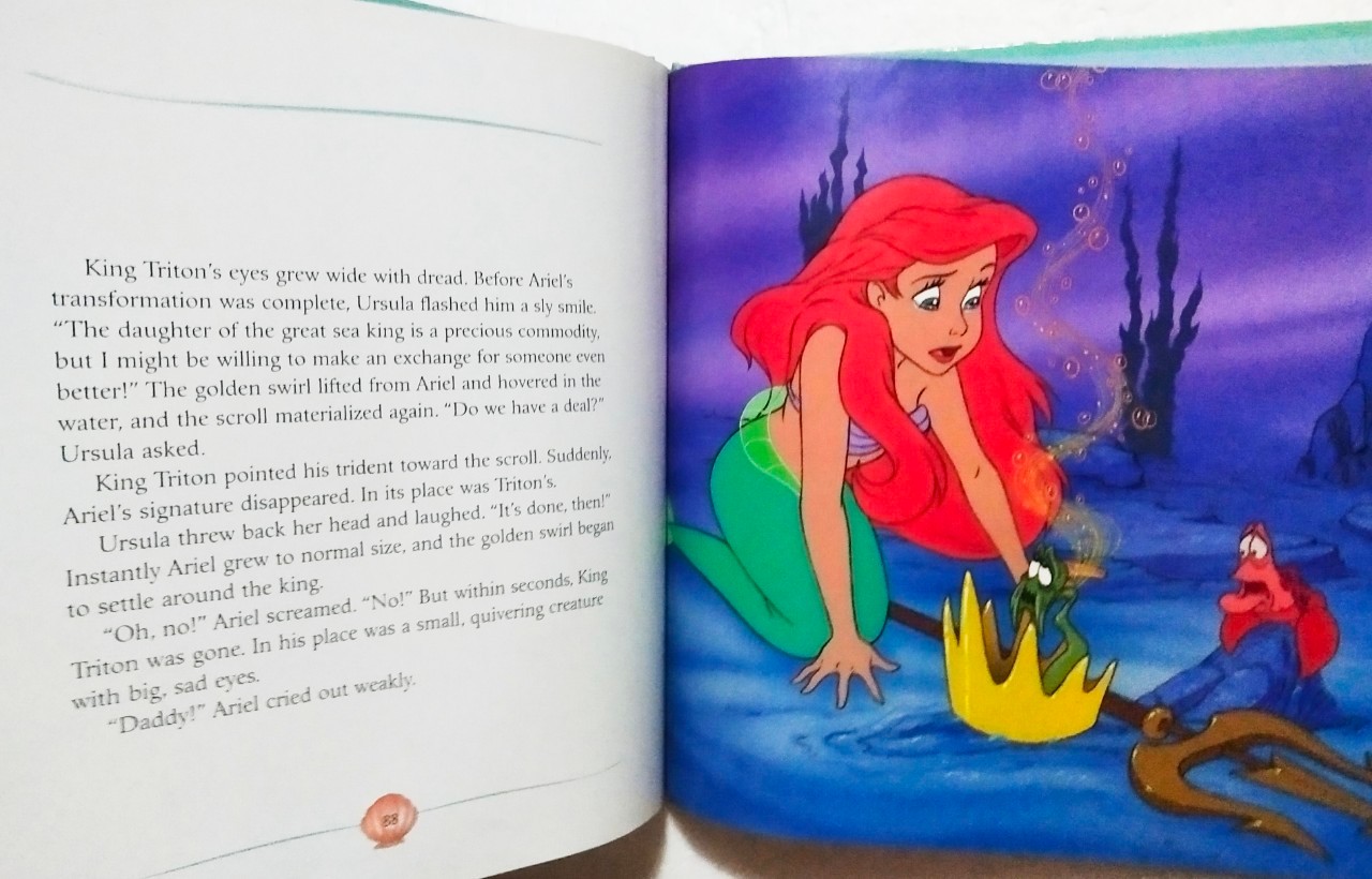 หนังสือนิทานภาพสวย**ปกหลังมีตำหนิตรงสันบนและมีรอยตามภาพ, เจ้าหญิงเงือกน้อย แอเรี่ยล The Little Mermaid