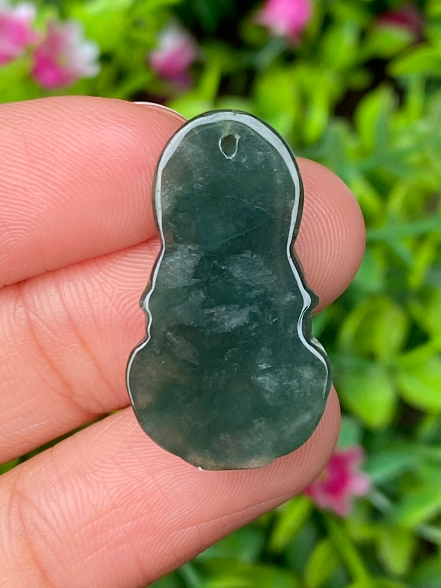 หยก แกะสลัก รูป พระเจ้าแม่กวนอิม (Burmese jadeite) 17.25 กะรัต (cts.) หยก พม่า แท้