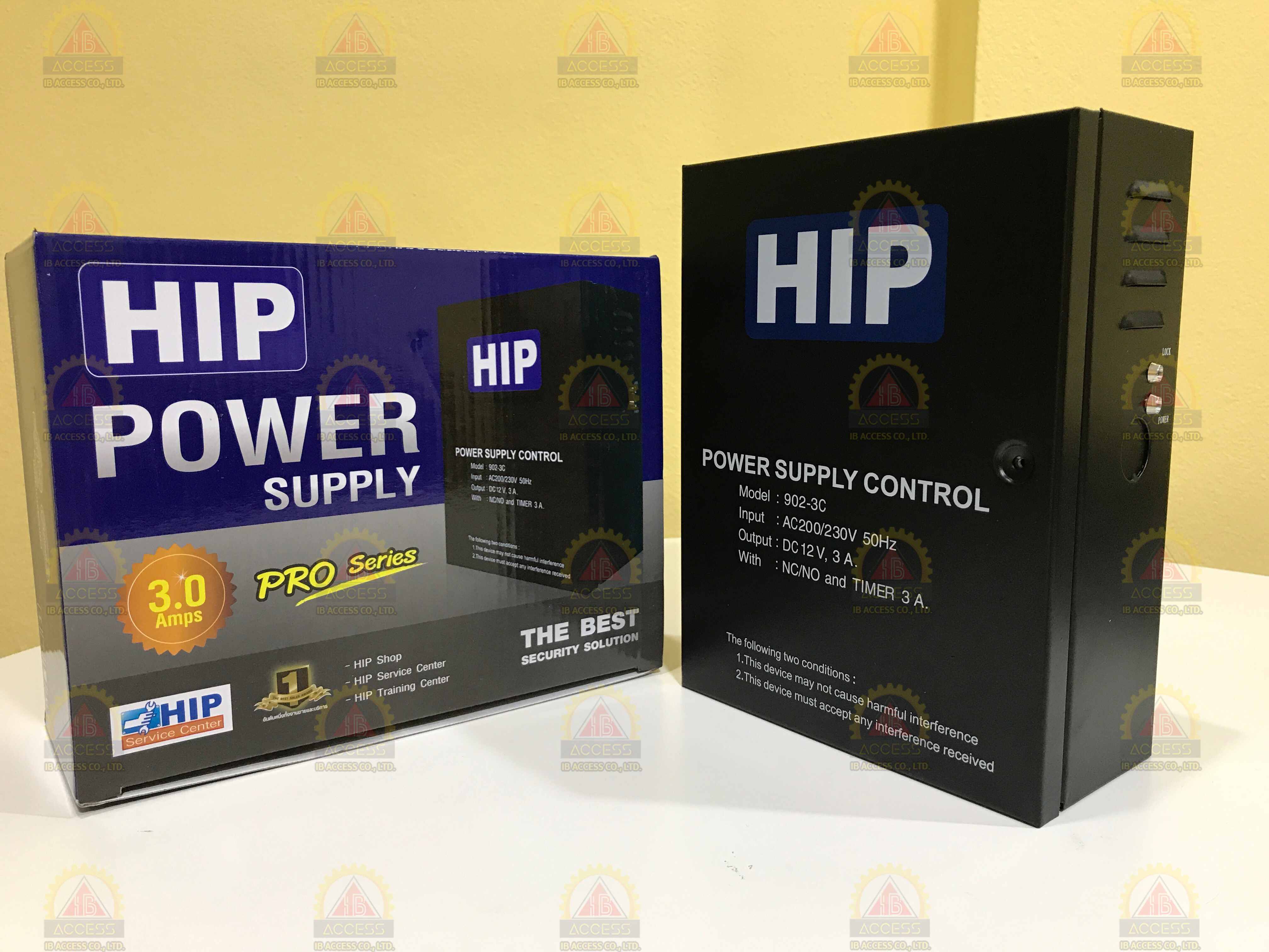 Power Supply 12Vdc 3A. ยี่ห้อ HIP รุ่น 902-3C