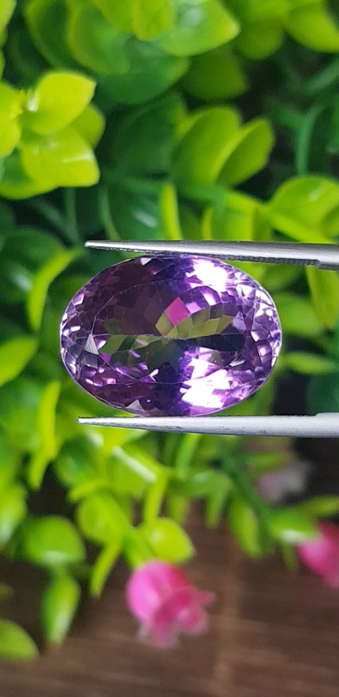 พลอย อเมทิส Amethyst 17.25 กะรัต (Cts.) พลอยแท้ อัญมณีมงคลประจําวันเกิด เครื่องประดับพลอย