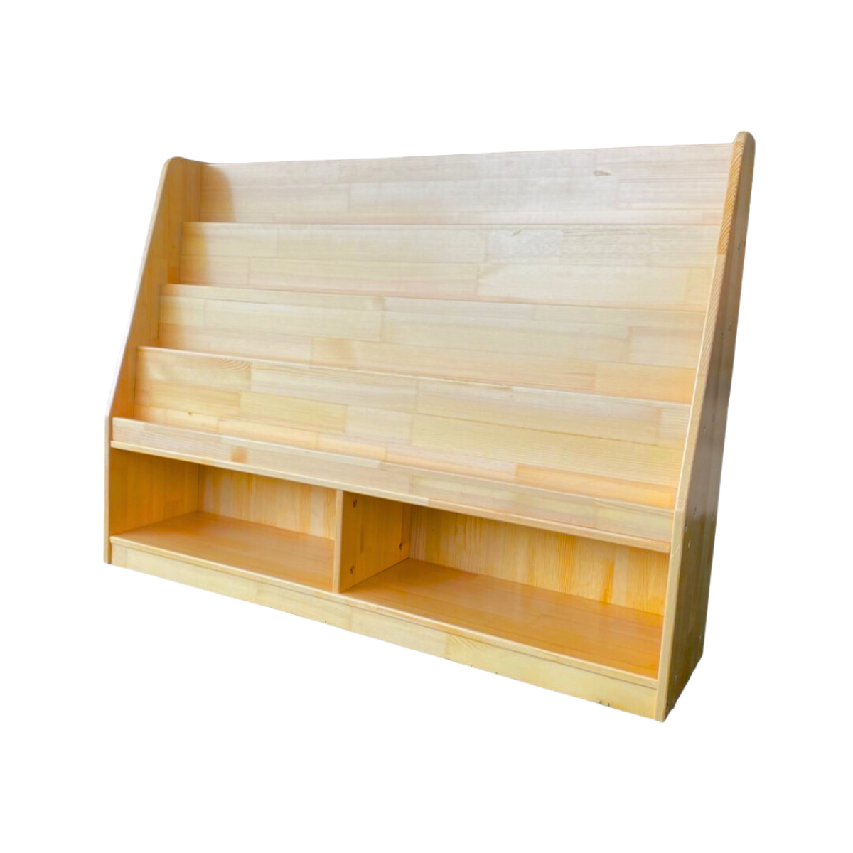 ชั้นวางหนังสือไม้ ชั้นวางหนังสือเด็ก Wood Bookshelf